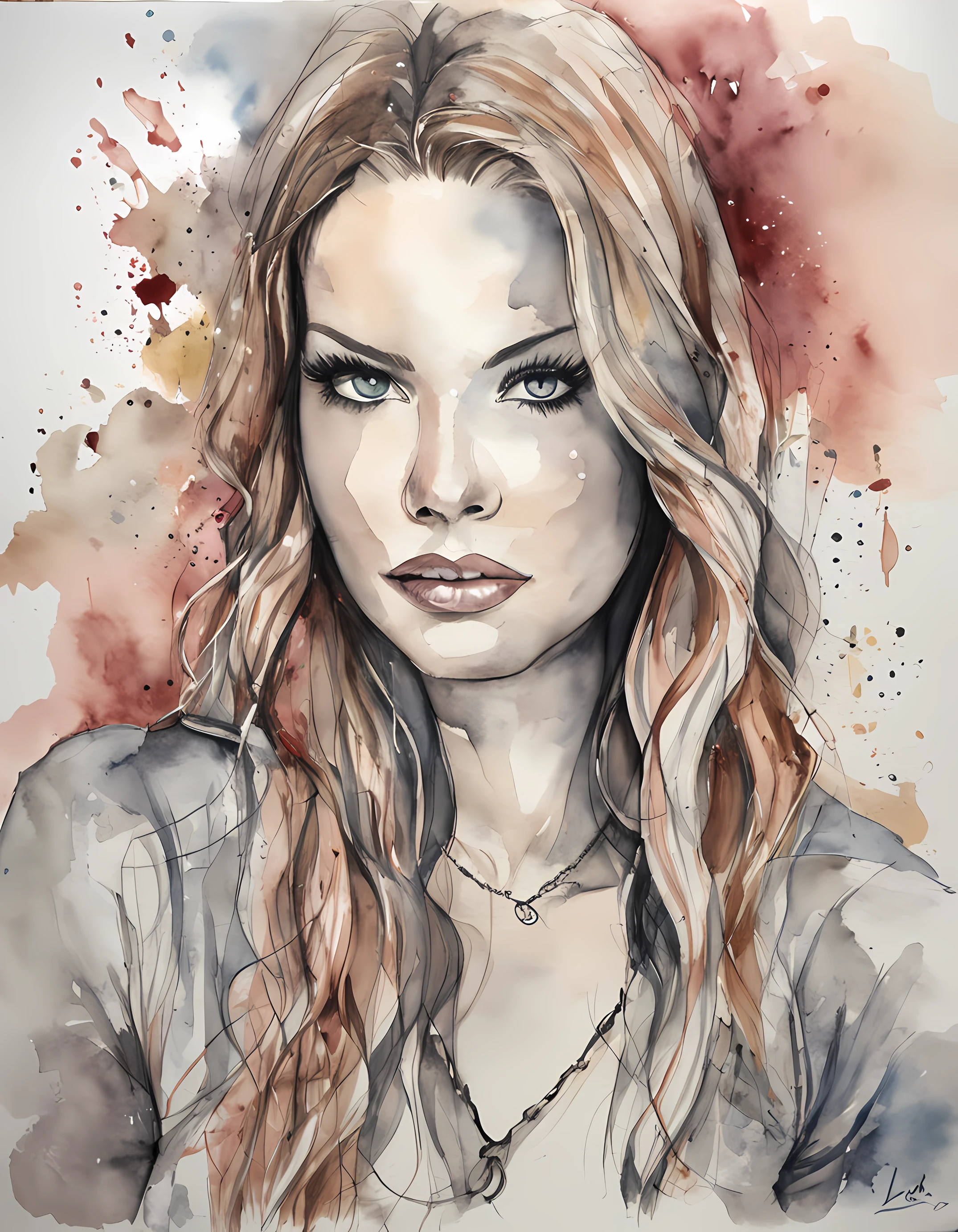 Auto retrato de corpo inteiro, de uma jovem mulher, de 29 anos, (((vestindo roupas curtas ((corpo tatuado))), (inspirado em garotas Suicide Girls:1.3), como Laura Prepon, ((em um quarto, with several posters pasted on the wall)), Autorretrato realista, 8k UHD, DSLR, grain of film, (fotorrealista:1.5)