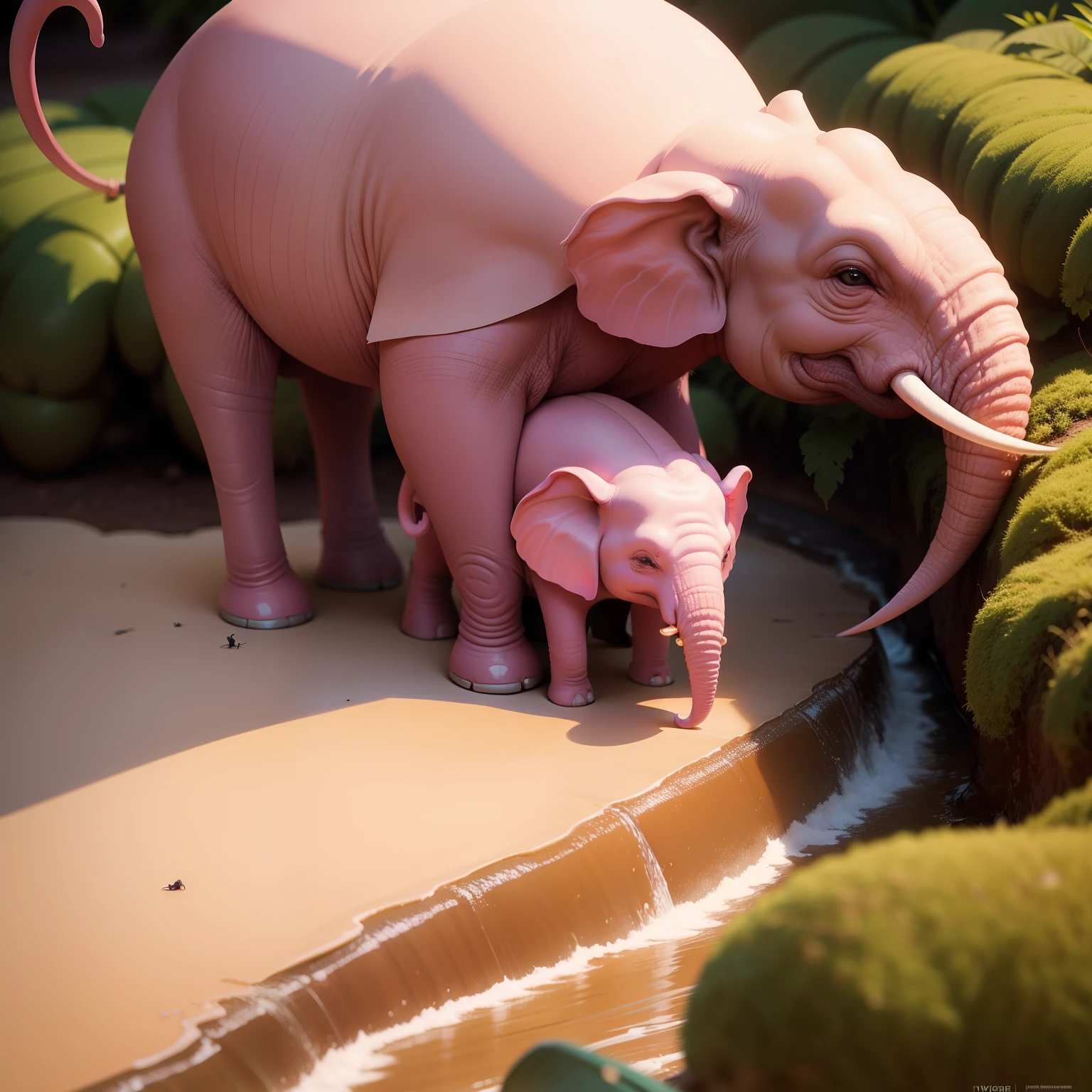 (solo:1.2), elephant, standing on all fours, (flaccid:1.1) penis, (equine:0.8) penis, detailed tusks, (pink:0.7) grey penis, ((((mottled elephant penis)))), (((raised tail, small tail, tail with tuft, urine, balls, big butt, hair tail tip))), anus, public park, full body view, rear view, masterpiece, high quality, realistic, detailed background,
