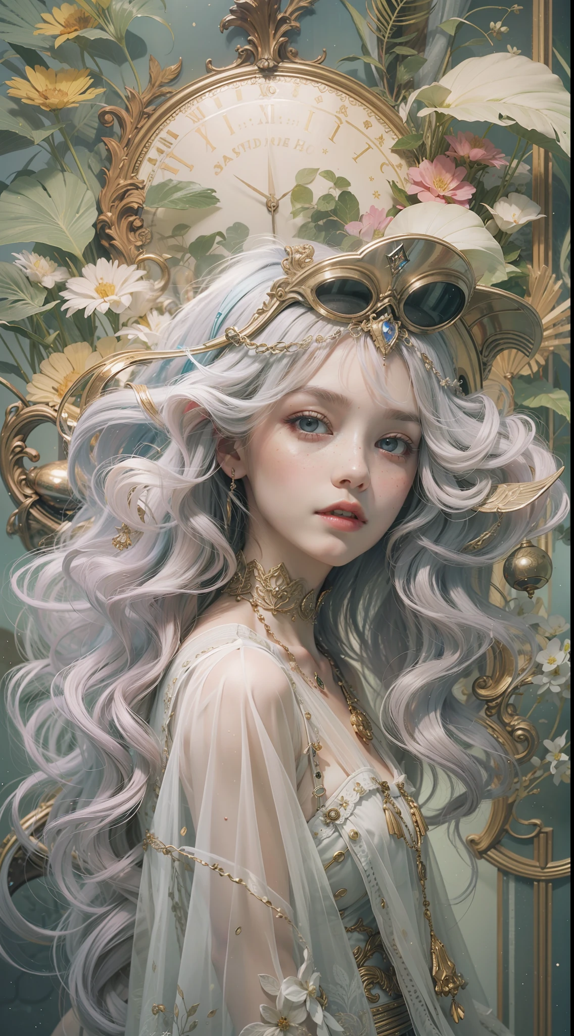 girl with(Solo)、Photo、Fantastical、(Loretta Luxe:1.3)、PastelColors:1.2、hitornfreckles、surrealism:1.1、ultra-detailliert、8K、