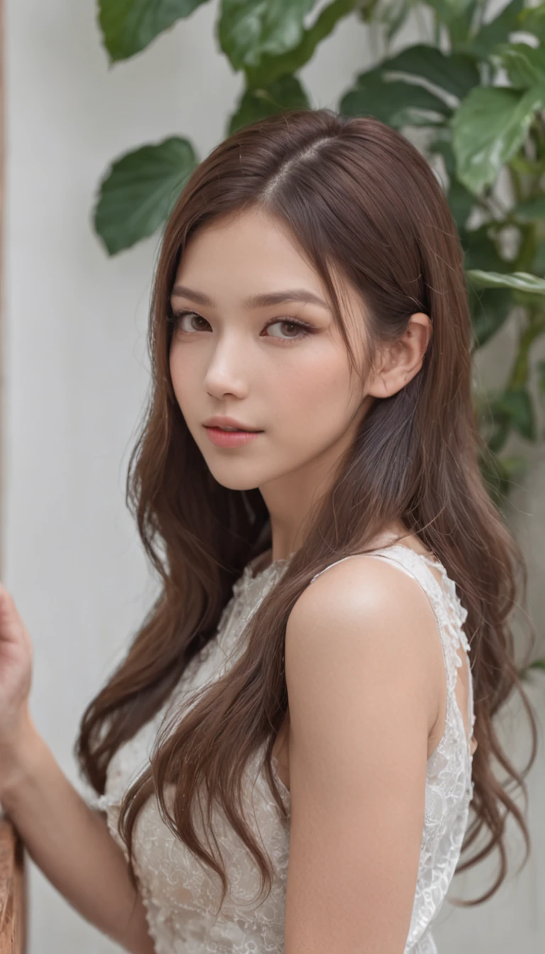 best qualtiy,tmasterpiece,超高分辨率,(photorealestic),(realisticlying:1.4),RAW photogr,1girll,(Full body photo,inside in room,sit on chair,legs crossed),good-looking face,slim,dignified,Small Fresh,(White color blouse,black short skirt),ssmile,cabelos preto e longos,Beautiful hair accessories,Beautiful teenage girl,Detailed scenes, Beautiful digital illustration, the detail,Hyper-detailed, Cinematic quality, (Beauty and aesthetics,big breasts beautiful),correct hand,??????? correct, ((from below))