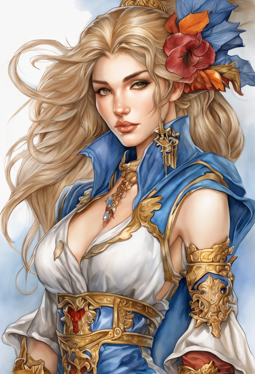 Fabiana Udenio as a Castlevania Video Game Character Made By Japanese illustrator Artist Toshiaki Mori,airbrushing