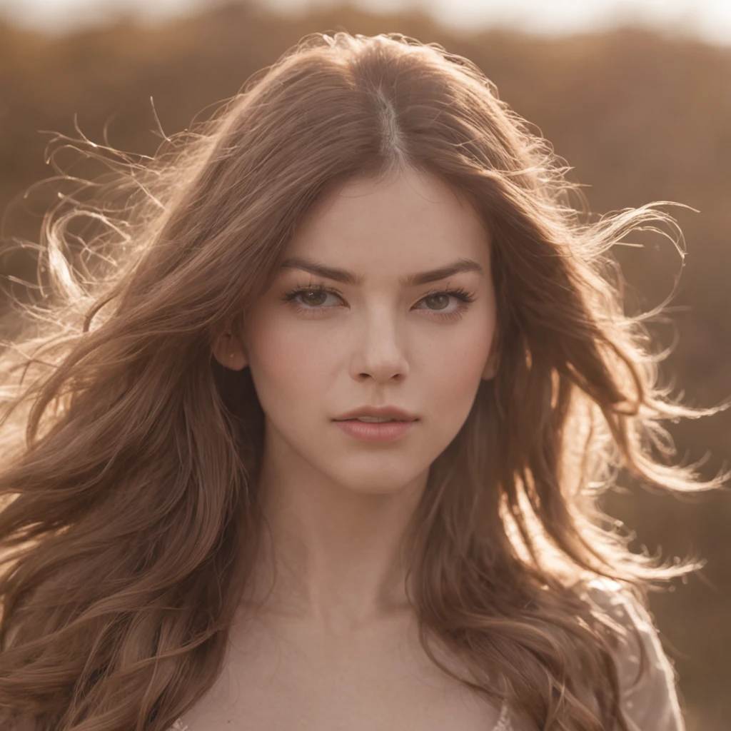 a woman, hair blowing in the wind, masterpiece, best quality, ultra-detailed, (photorealistic), an extremely delicate and beautiful, depth of field, film grain, professional lighting