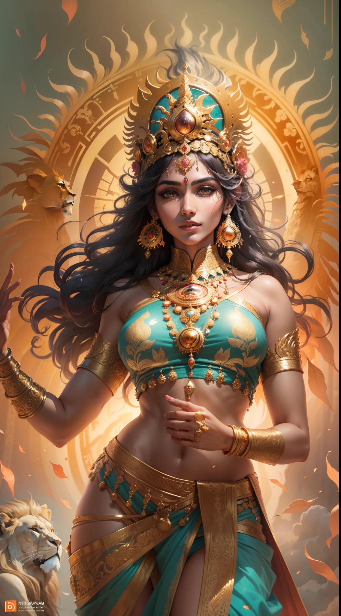 hyper HD, Super detail, Best quality, High details, 1080p, 16k, A high resolution,A golden magic ring,Set with green diamonds, The Ring of the Egyptian God King,No Man,digitial painting, Beautiful hieroglyphs in the background, fanciful,