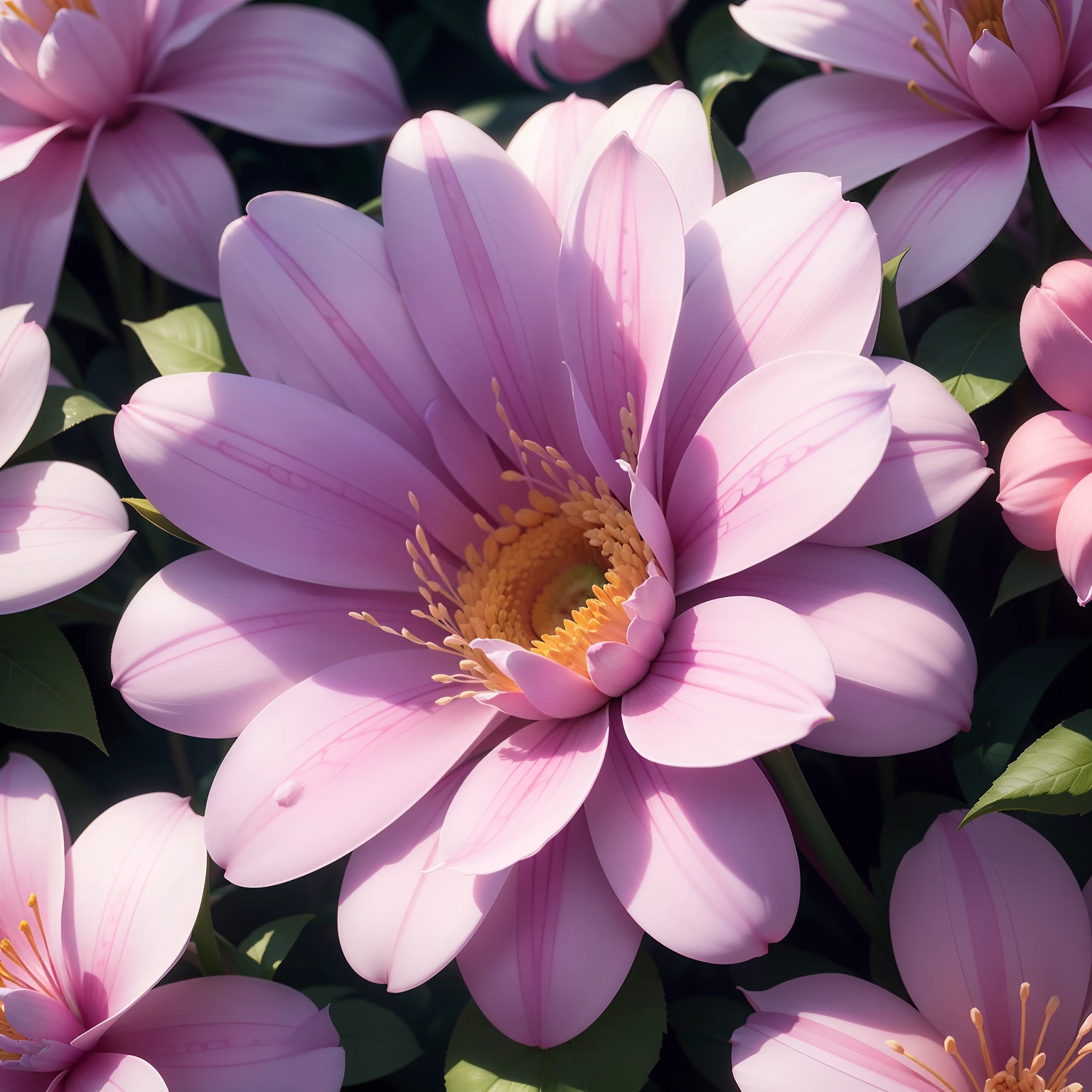 Crie uma flor que muda de cor de acordo com a temperatura ambiente. Por exemplo, The flower can be pink when it is cold, but it turns lilac when it's hot.