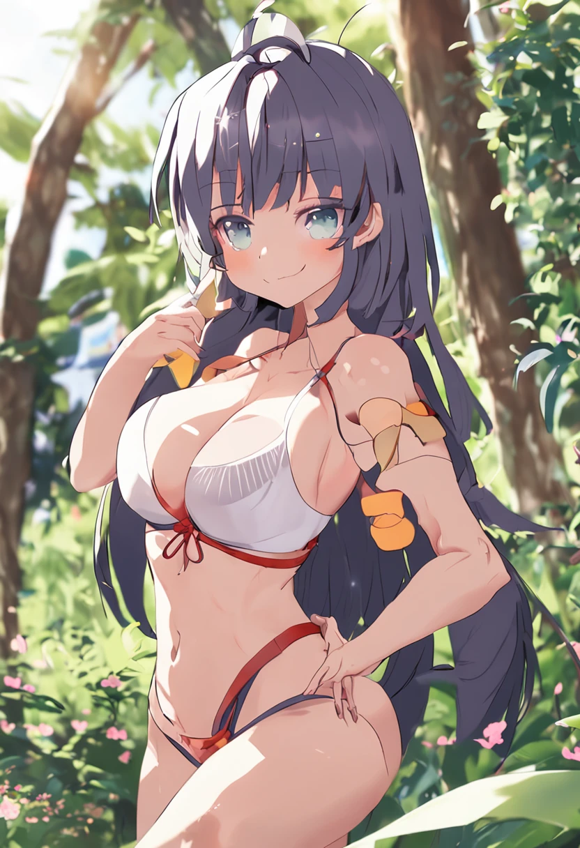 Anime character with a small belly in a bikini, petit sinueux, Oppai, Anime Moe Artstyle, Elle a un ventre rond, Tourisme Udongein Inaba, son ventre est gras et rond, gros ventre, Oppai proportions, seductive anime girl, Nagatoro, gros ventre, Anime Hi-Fructose
