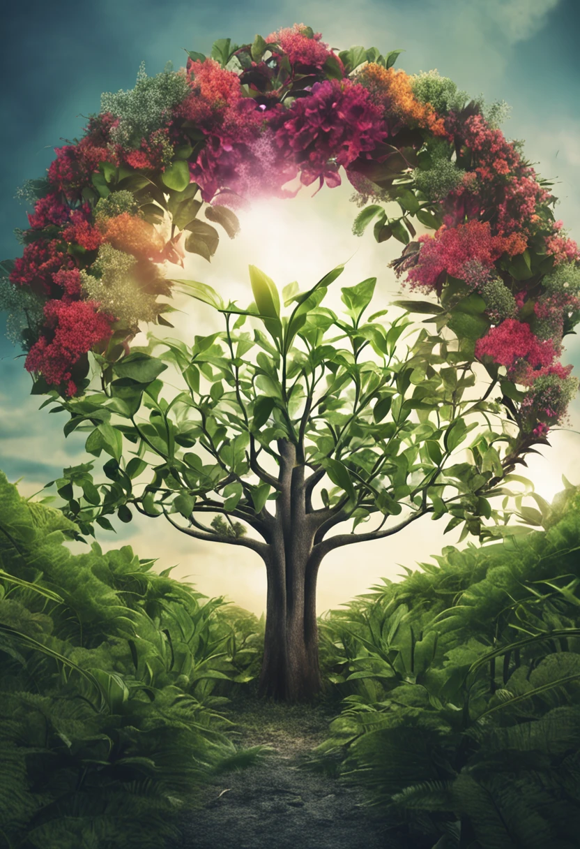 Uma imagem de um broto de planta que emerge do solo, representing personal growth and transformation.