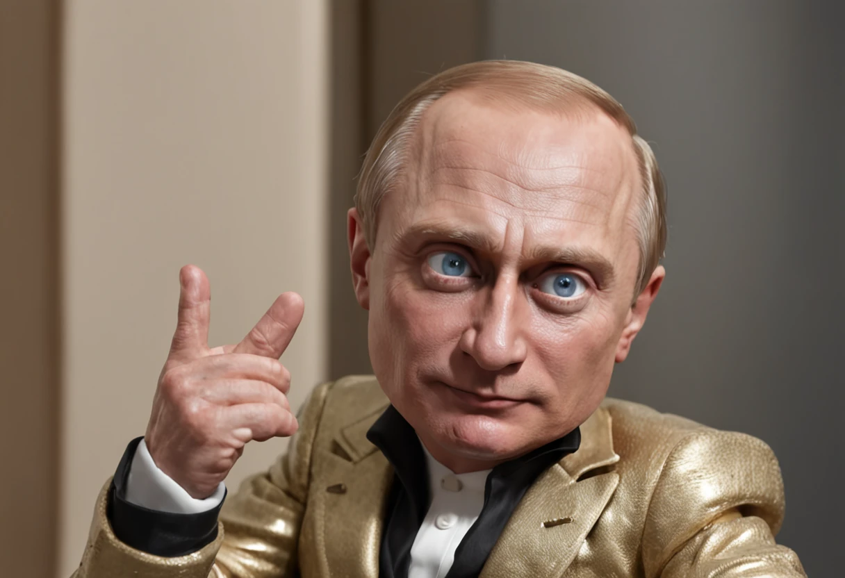 (((Vladimir Putin : the muppets))), by Furry Puppet Studio, greg rutkowski octane render, Octane CGsociety retro future, fotografia de alta moda, Vogue Italy, lente amarela futurista, editorial de moda, Photographed on Hasselblad H4D 200MS Digital Camera, (((ultra realistic))), (((super detalhado))), Foto Natural, filmed on a professional camera, Corte nos EUA, HDR, 16k,