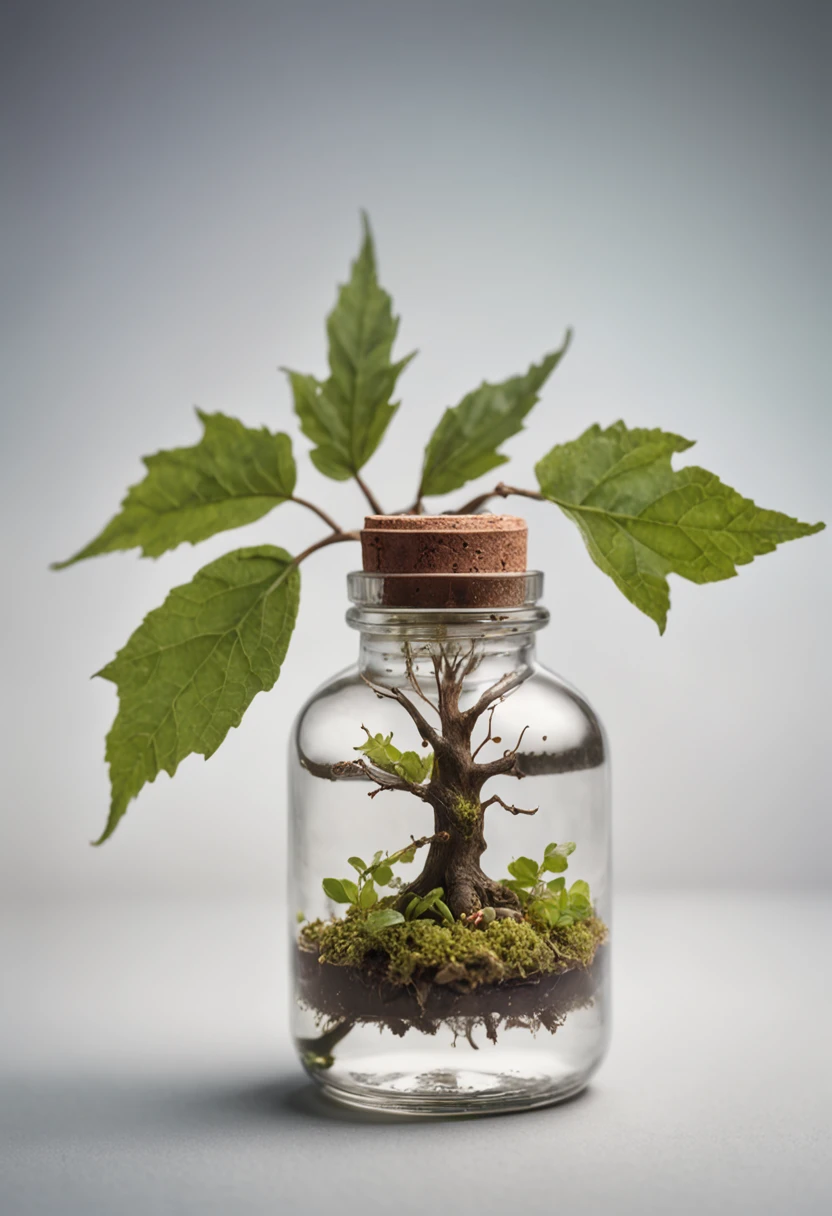 dreamlikeart tree in a bottle, fluffy, realistic, photo, canon, dreamlike, art, colorfull leaves and branches with flowers on top of its head. hyperdetailed photorealism by greg rutkowski - h 1024 w 804 | f 1 6 lens mark 2:2 s 3555 mm film grain :1 lifelike high res sharp focus contrast!! intricate detailed atmospheric light refraction lighting unreal engine 5 cinematic concept photography masterpiece octane render trending at cgsociety rendered as