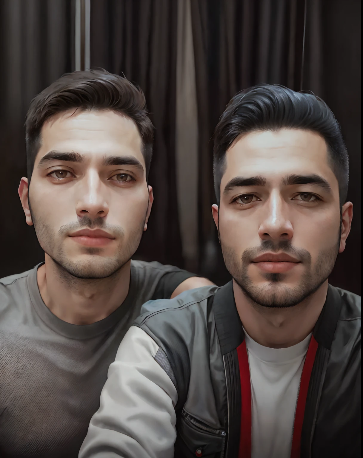 there are two men that are posing for a picture together, Aykut Aydogdu, Aykut Aydogdu Zener, Ayanamikodon, Paulo Pepera Pablo Roldan, Pablo Carpio e Jordan Grimmer, foto de perfil profissional, Nick Silva e Ilya Kuvshinov,