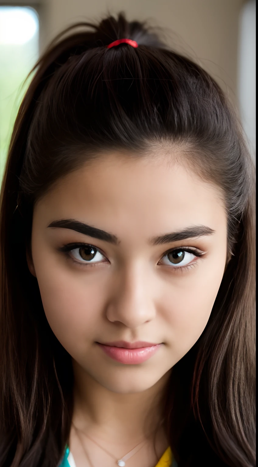 Foto RAW em sequencia, uma foto de uma adolescente 16anos, fazendo exercicios, rosto detalhado, planos de fundo detalhados pouco desfocados, luzes naturais, HDR, foto realista, foto profissional, flerte com o espectador, visual sexy, fotorrealista, Linda, pele natural, 8k UHD, alta qualidade, filmic grain, Fujifilm XT3