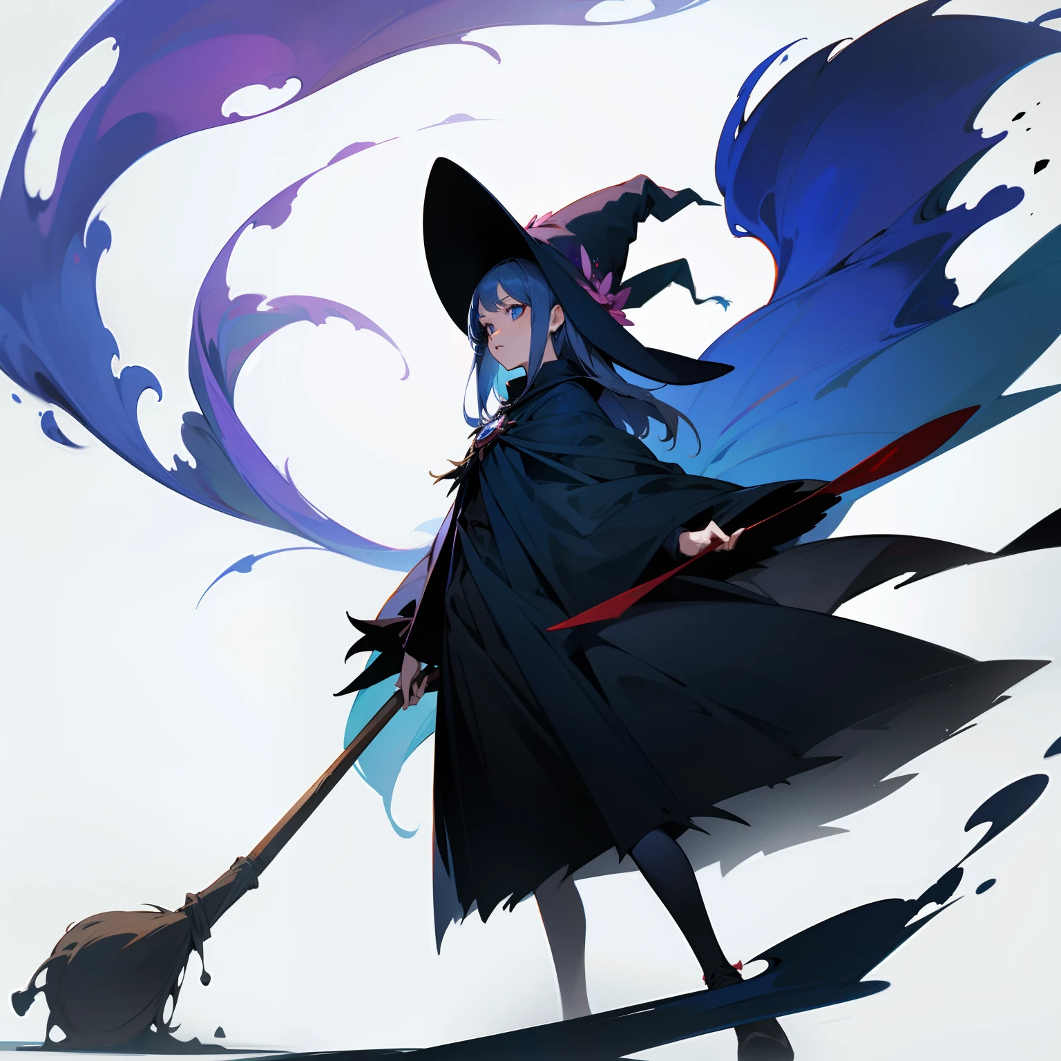 A witch monster,without background