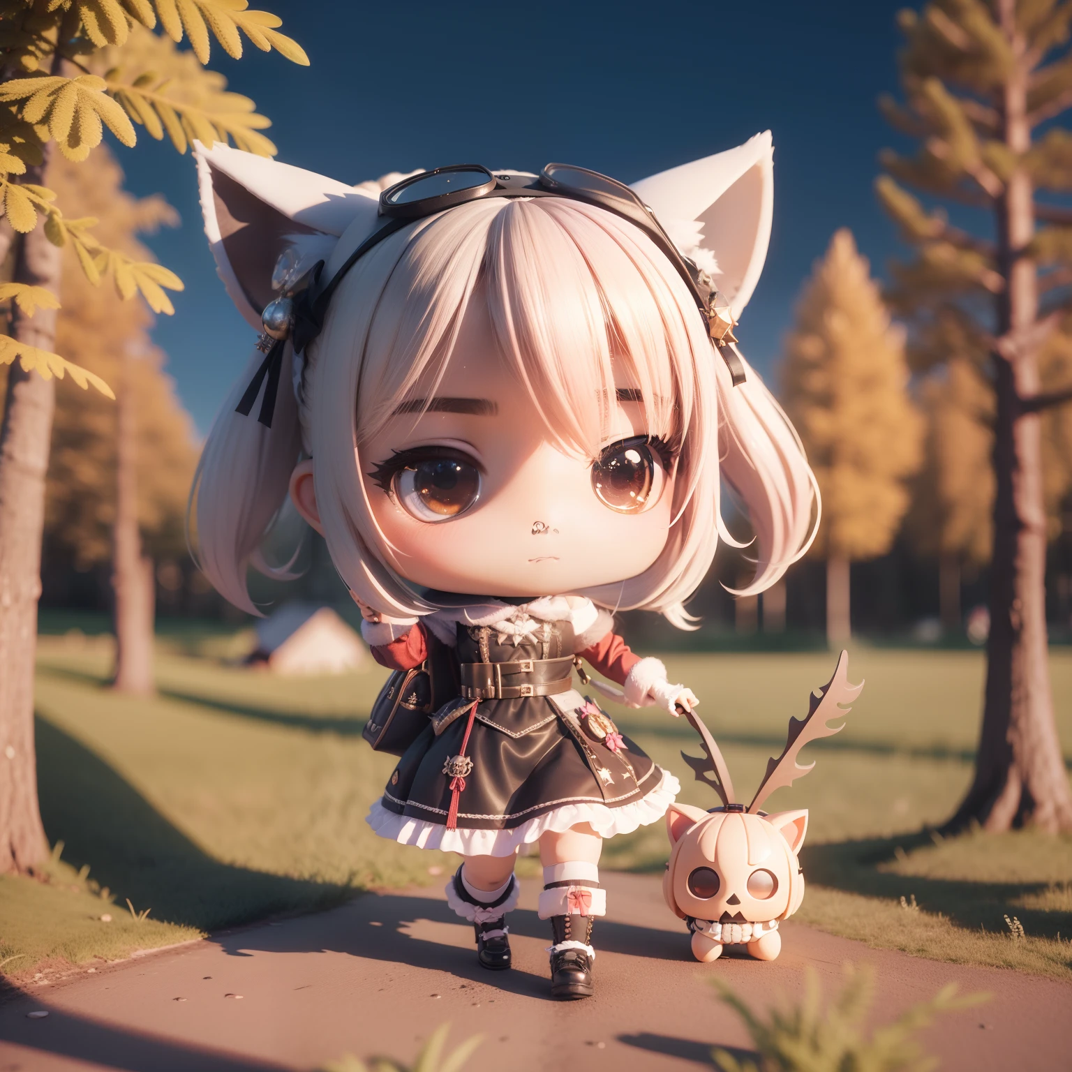 (((chibi3d))) (best quality), (masterpiece) chibi anime deformed style//Wolf ears,fullmoon,The background is a mountain ridge,Stars of the Galaxy, JIURUN Lolita Dress, Gothic Lolita, Costume, Lolita, Jumper Skirt, Cosplay, Anime, Large Size, Forest Girl, Sweet Lolita, Haori, Gloves, Sash Belt, Socks Gift, Gothic Dress, Cross-Dressing, Maid Costume, Christmas, Halloween, Cute, Besline Leg Pouch, Hip Bag, Shoulder Bag, Steampunk Waist Bag, Halloween, Cosplay, Backpack, Outdoor, Bicycle, Bike, Skull, Stylish