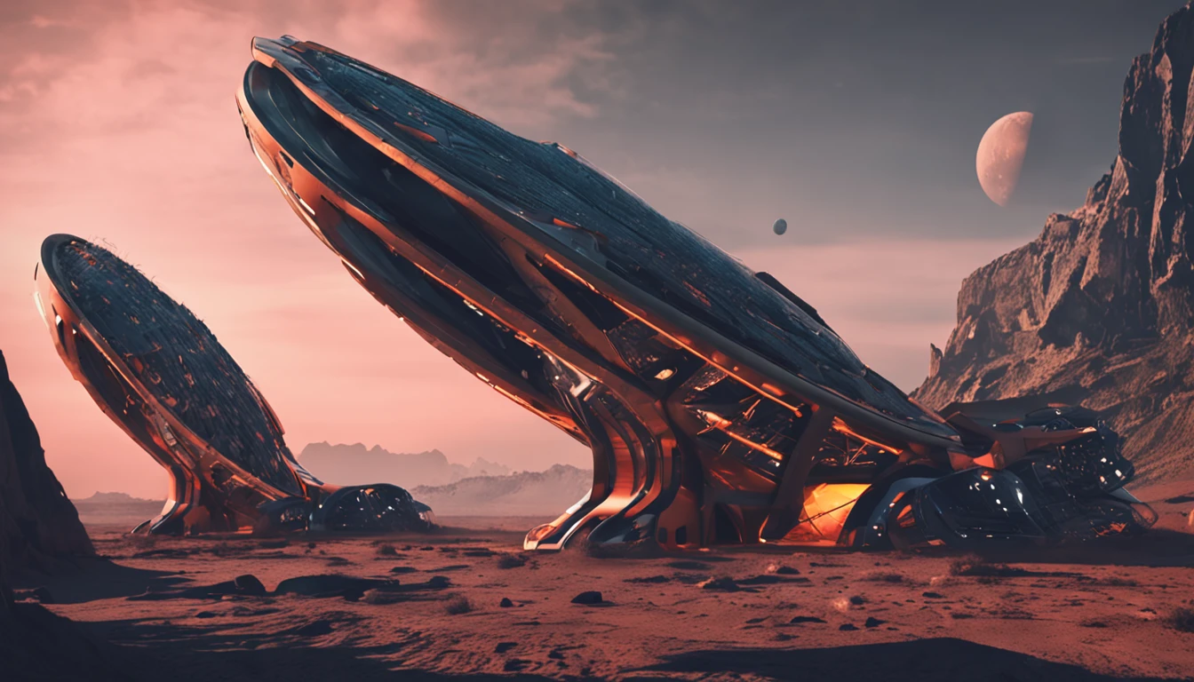 estrutura espacial futurista