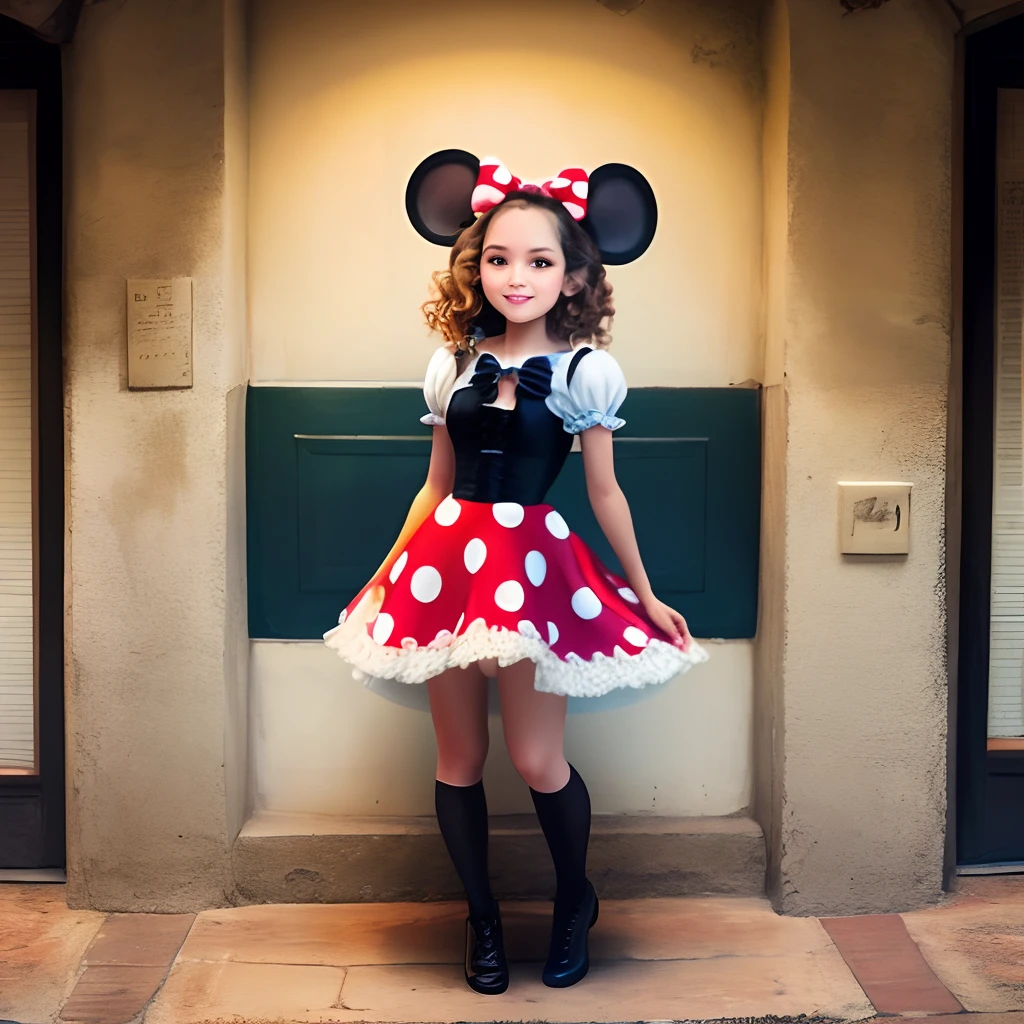 vestida de Minnie da Disney