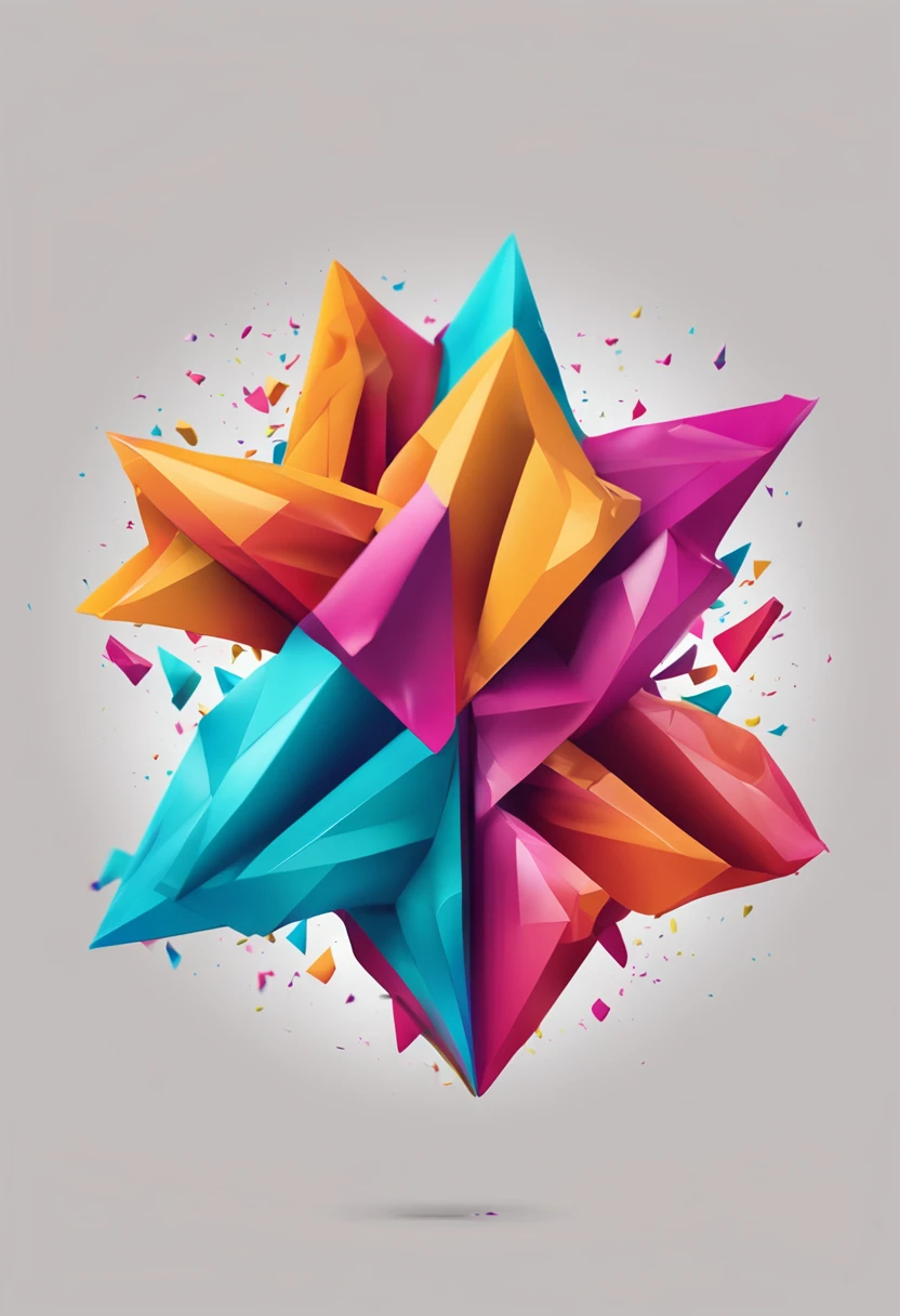 Crea un logotipo de telegram de colores vibrantes, High-resolution colors