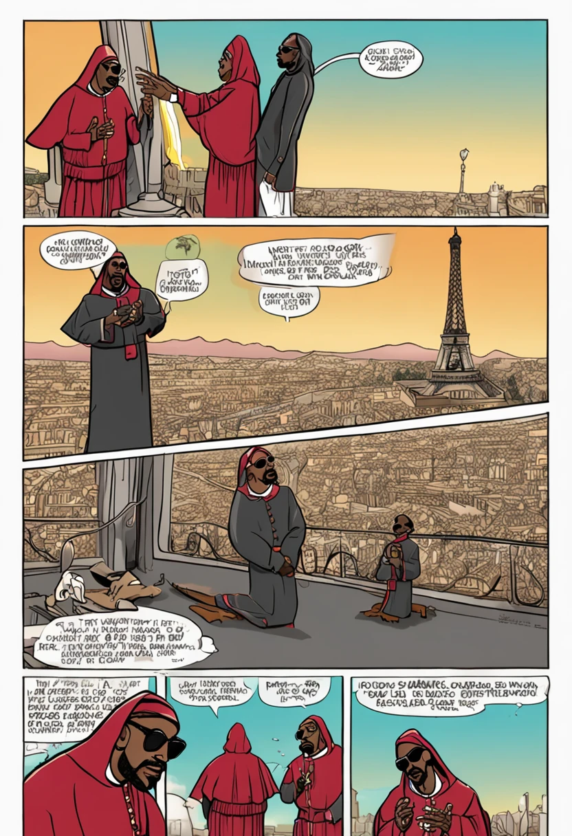 El Papa Francisco rapeando con Snoop Dogg en la Torre Eiffel