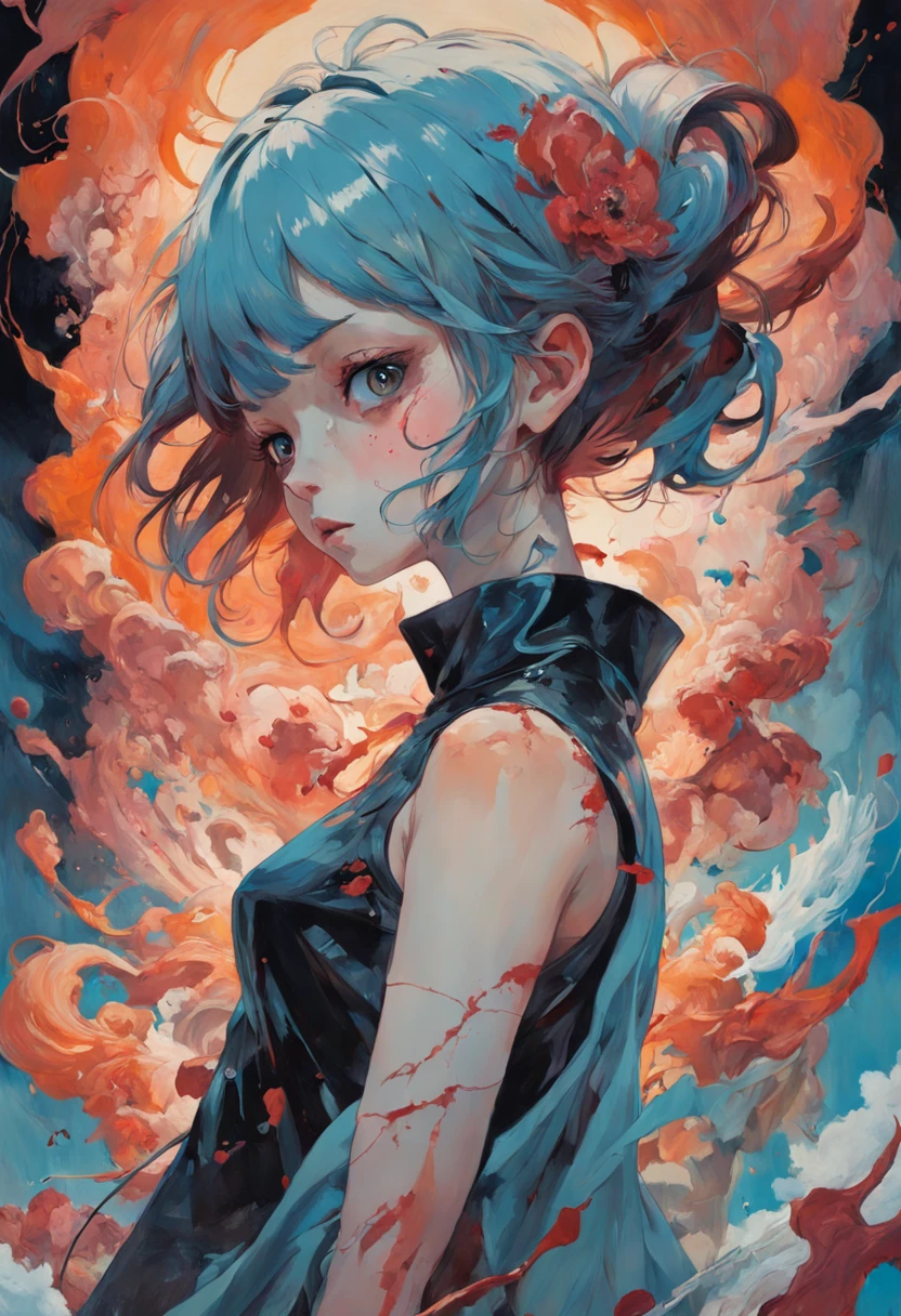 There is ugliness in beauty, But there is also beauty in ugliness. In the style of Adrian Ghenie, Esao Andrews, Jenny Saville, Edward Hopper, surrealism, Dark Art par James Jean, Takato Yamamoto, Minimalism inkpunk