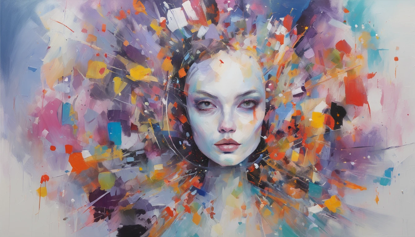 (Front focus),(In the dark:1.6),, (Masterpiece, Top quality, Best, offcial art, Beautiful and aesthetic:1.2),(Masterpiece, Top quality, Best quality, offcial art, Beautiful and aesthetic:1.2),(Masterpiece, Top quality, Best quality, offcial art, Beautiful and aesthetic:1.2), 1girll, Fault art, (Digital distortion), pixelated fragments, corrupted data,colorful noise, visual chaos,contemporary aesthetics