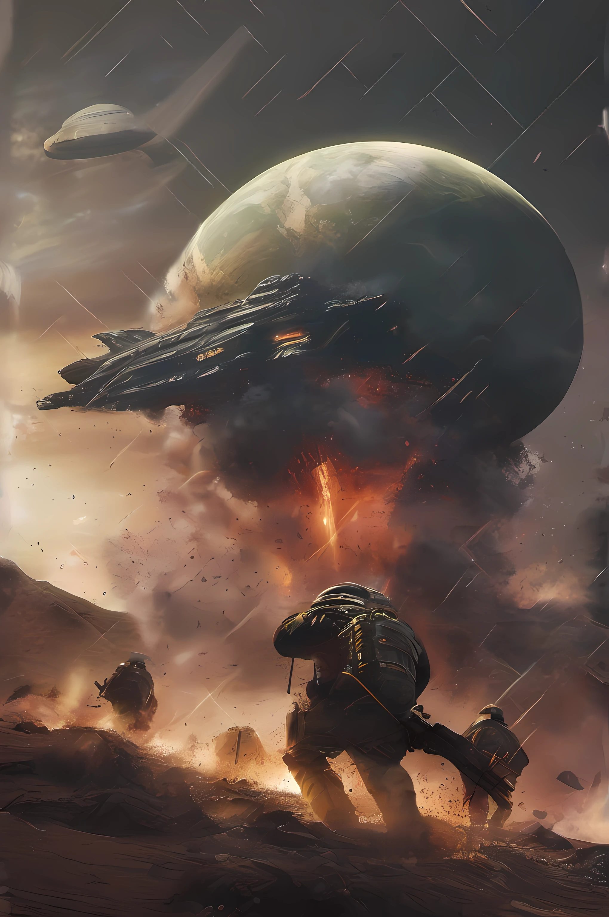 Guerra, Explosions, catastrophe, ataque alien, caos, terra arrasada