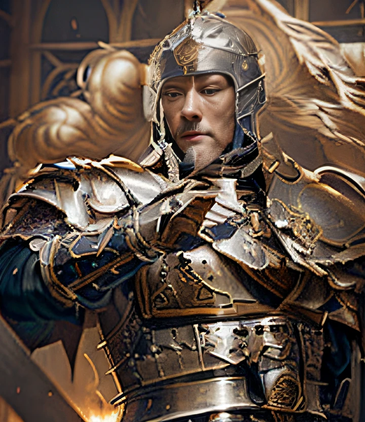 Man in armor with a sword