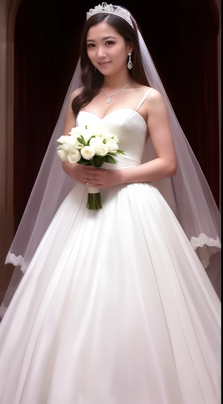 Woman wedding dress