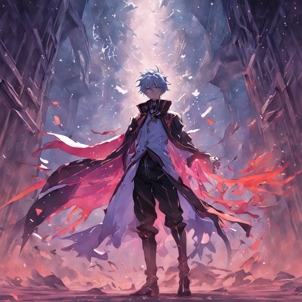allen walker , d-gray man ,best quality, master part, ultrahigh-resolution, (fotografia realista:1.4), Surrealismo, Semelhante a um sonho,FusionArt, Shadow dancer, magia das sombras, Darkness Control, furtividade, passo da sombra, Umbral spells, hidden blade,