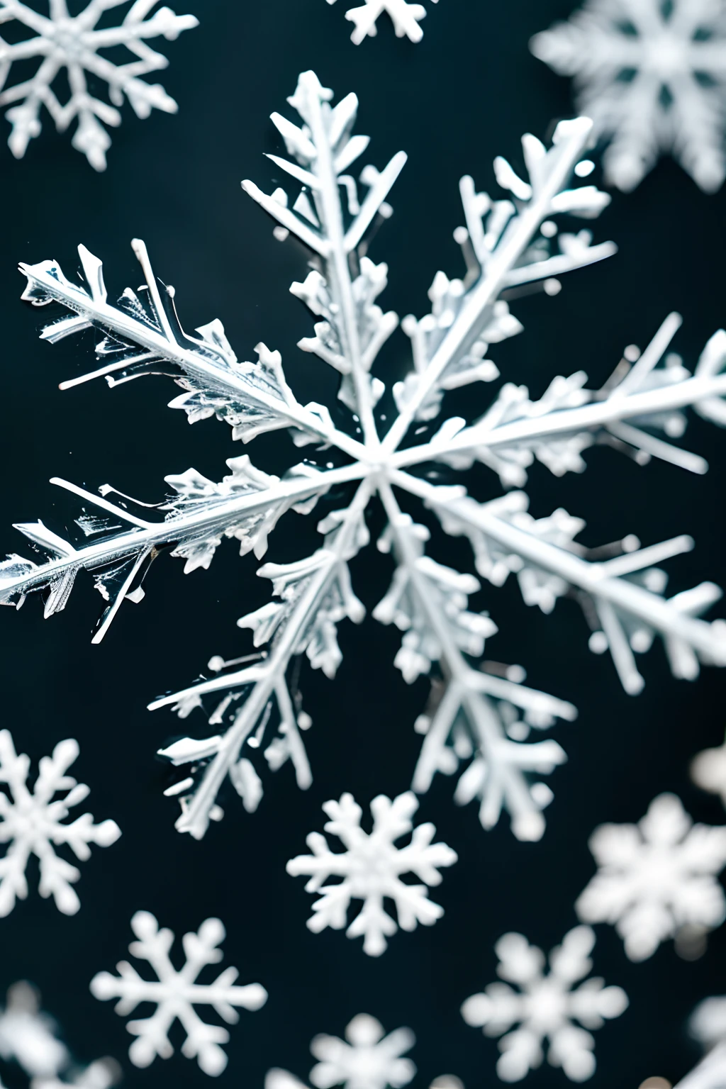 8K UHD, High quality, Film grain, FujifilmXT3,Enlarged snowflakes,Lots of snowflakes