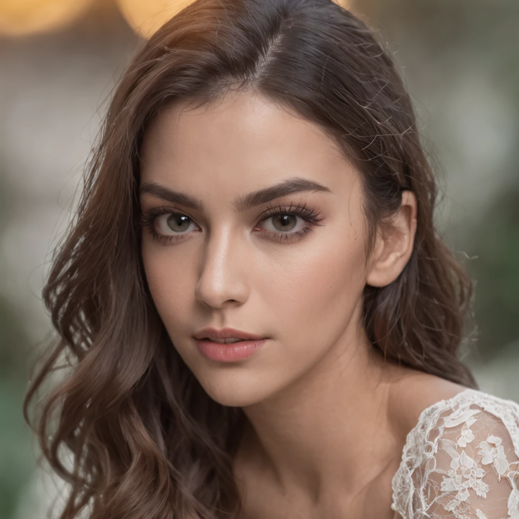 melhor qualidade, foto realista, 4k, linda garota morena, nsfw, olhos verdes, corpo completo, lingerie, rosto lindo perfeita, peito pequeno, pele clara,::n_feia, Mutations, ugly hands, texto,