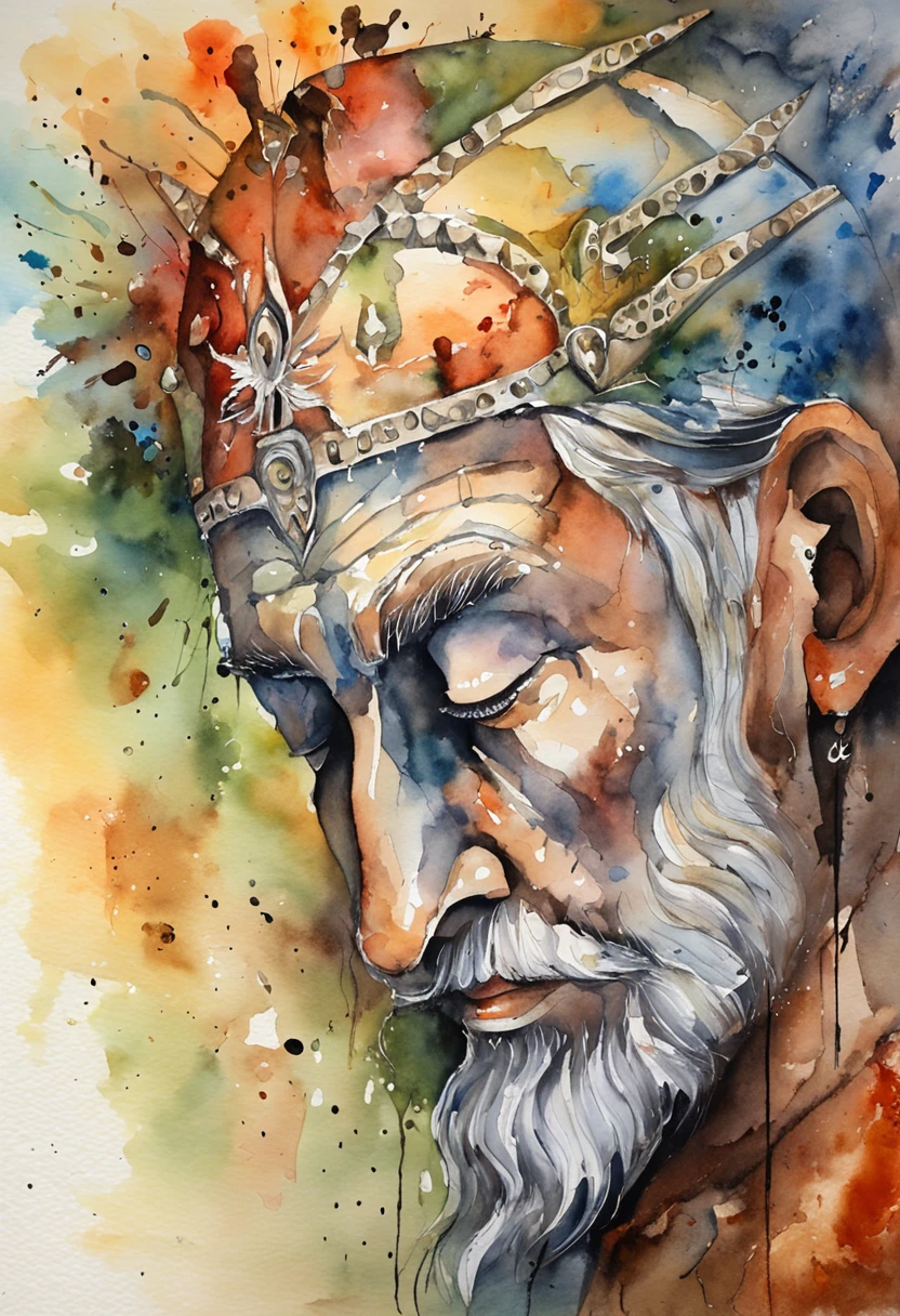 god of pain and suffering, abstract being, divine being, suffering, artwork
