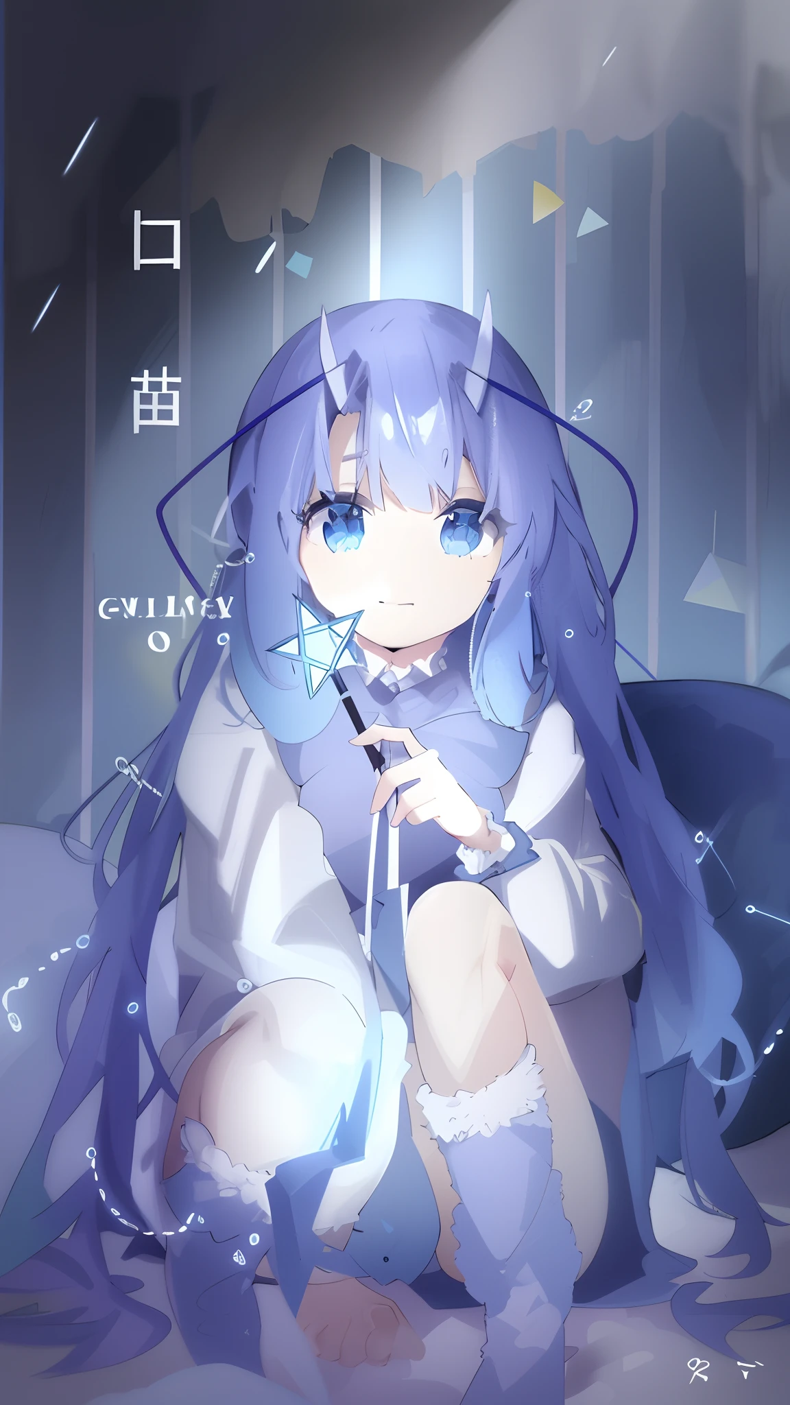blue color eyes,curlies,Angular,Magic wand