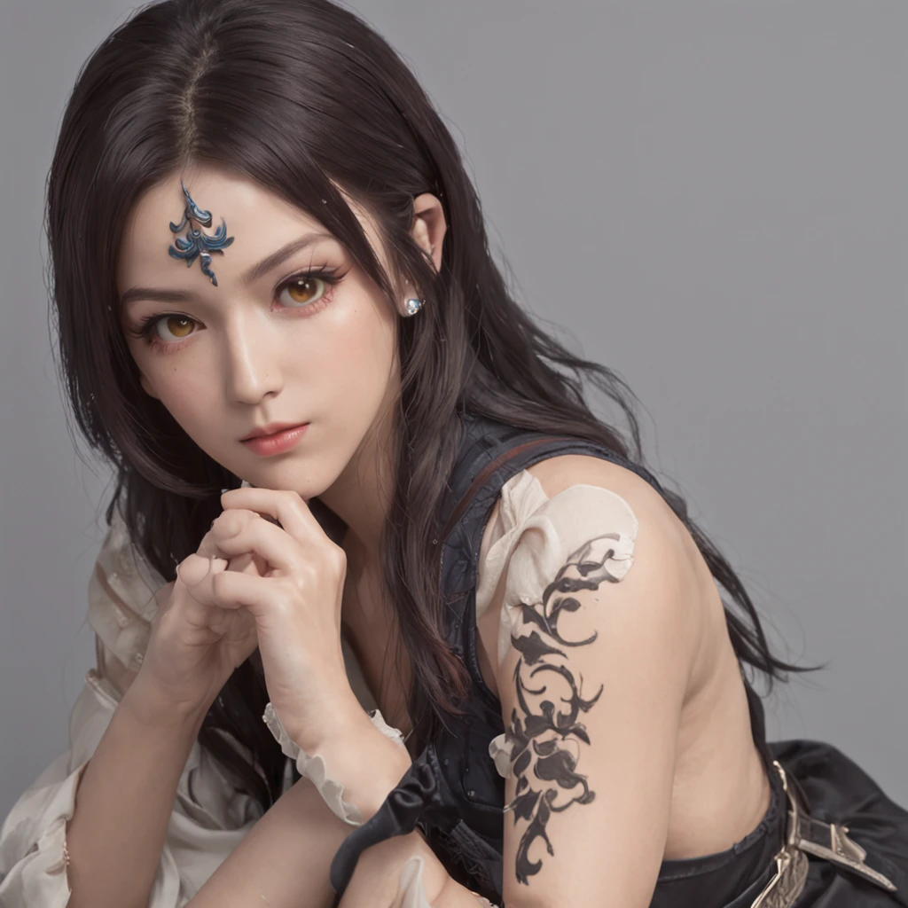 samira league of legends, high level of detail, dinamic pose, ::n_style drawing, Low quality imperfection, doll, game, anime