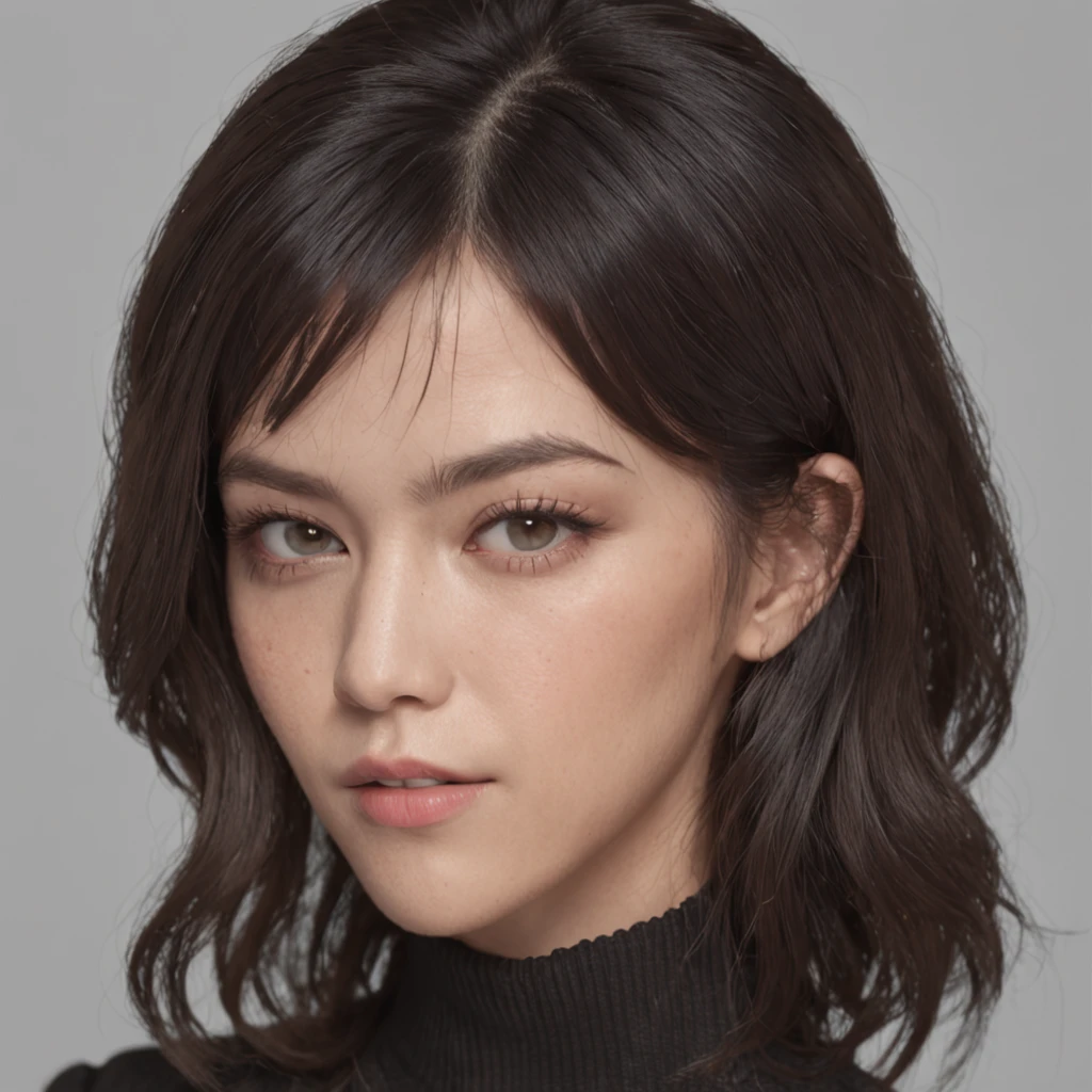 (Masterpiece:1.3), (8K, Photorealistic, RAW photo, Best quality: 1.4), (1boys), Beautiful face, (Realistic face), (Black hair, Short hair:1.3), Nice hairstyle，photorealistic eye，Nice detail eyes，（Realistic skin），Beautiful skins，（Red sweater），absurd res，enticing，超高分辨率，Ultra photo realsisim，The is very detailed，the golden ratio，Candid full-body photo of Chloe Bennet, Wear jumpsuits, Audience, Boots, Collar, (1girll), black color hair, Sharp eyeliner, (filmgrain), Extremely delicate and beautiful, vibrant, Ray traching, Caustics