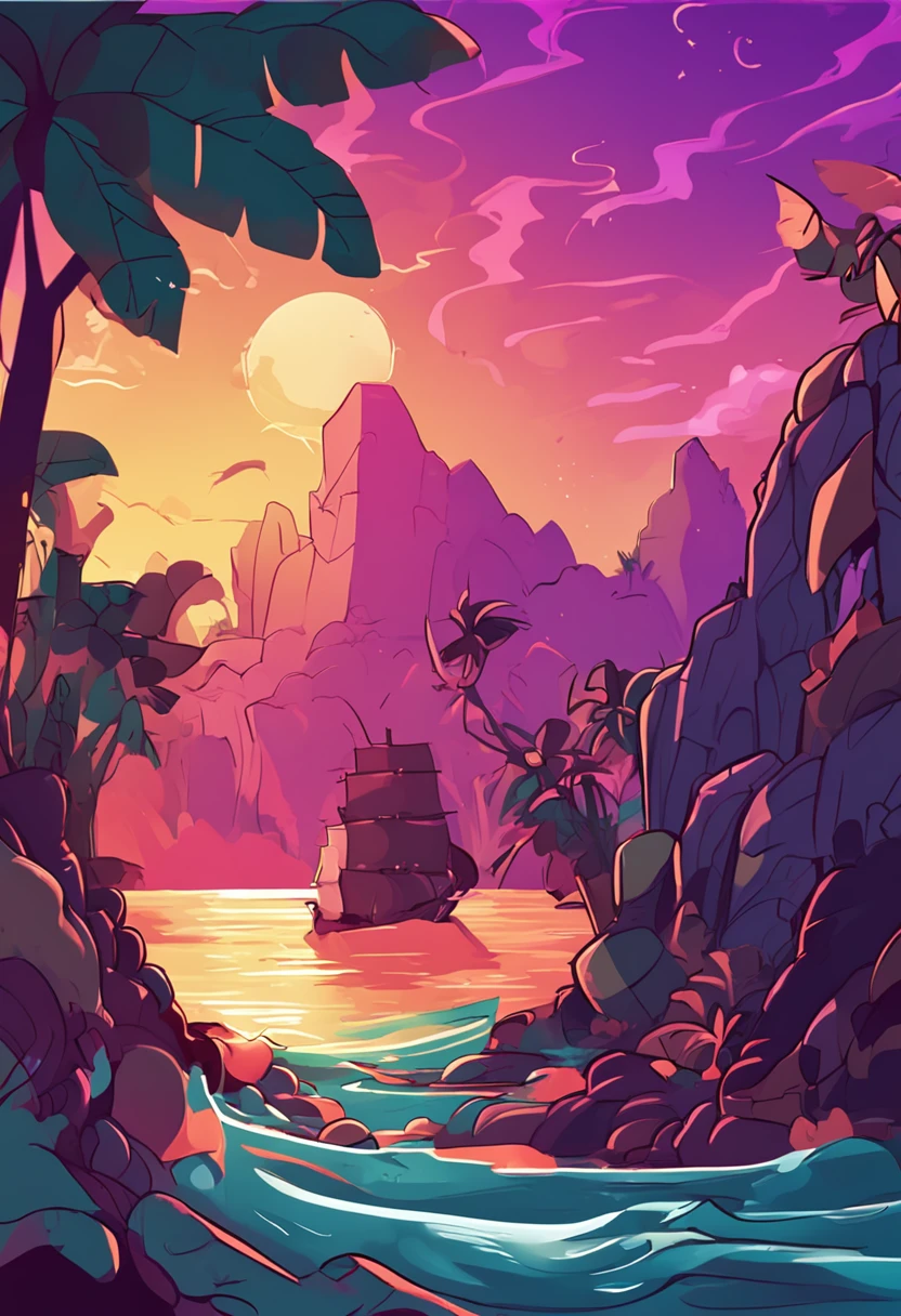cartoony，Sea background