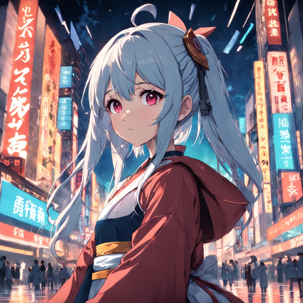 Cinematic Anime Girl with NFT 2 Keys