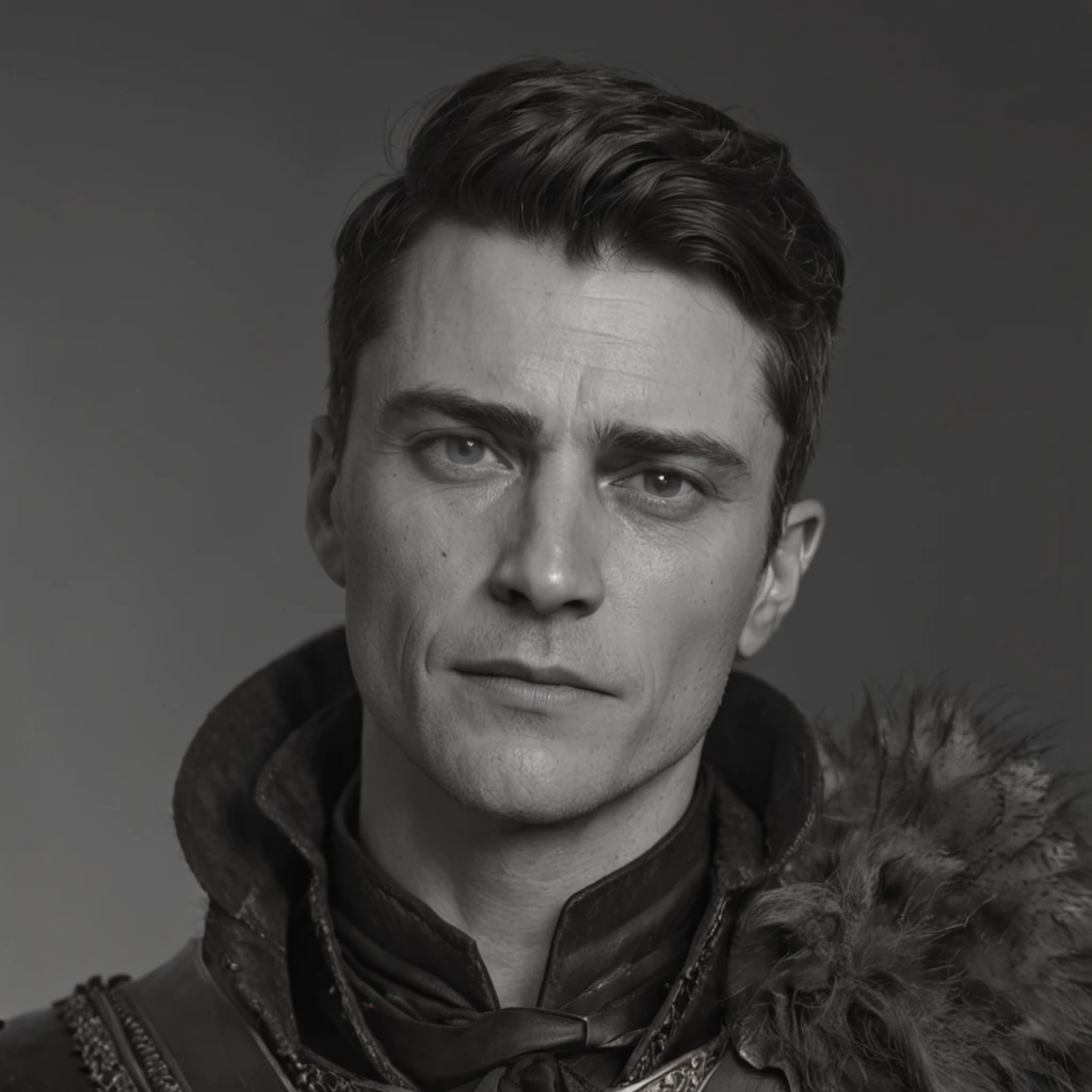 Cinematic Portrait of a Heroic Berserk middle aged Colton Haynes Tintype 1800s cinematic lighting, ambient occlusion, 8k octane render, --ar 21:9