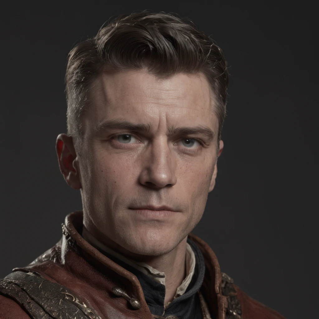 Cinematic Portrait of a Heroic Berserk middle aged Colton Haynes Tintype 1800s cinematic lighting, ambient occlusion, 8k octane render, --ar 21:9