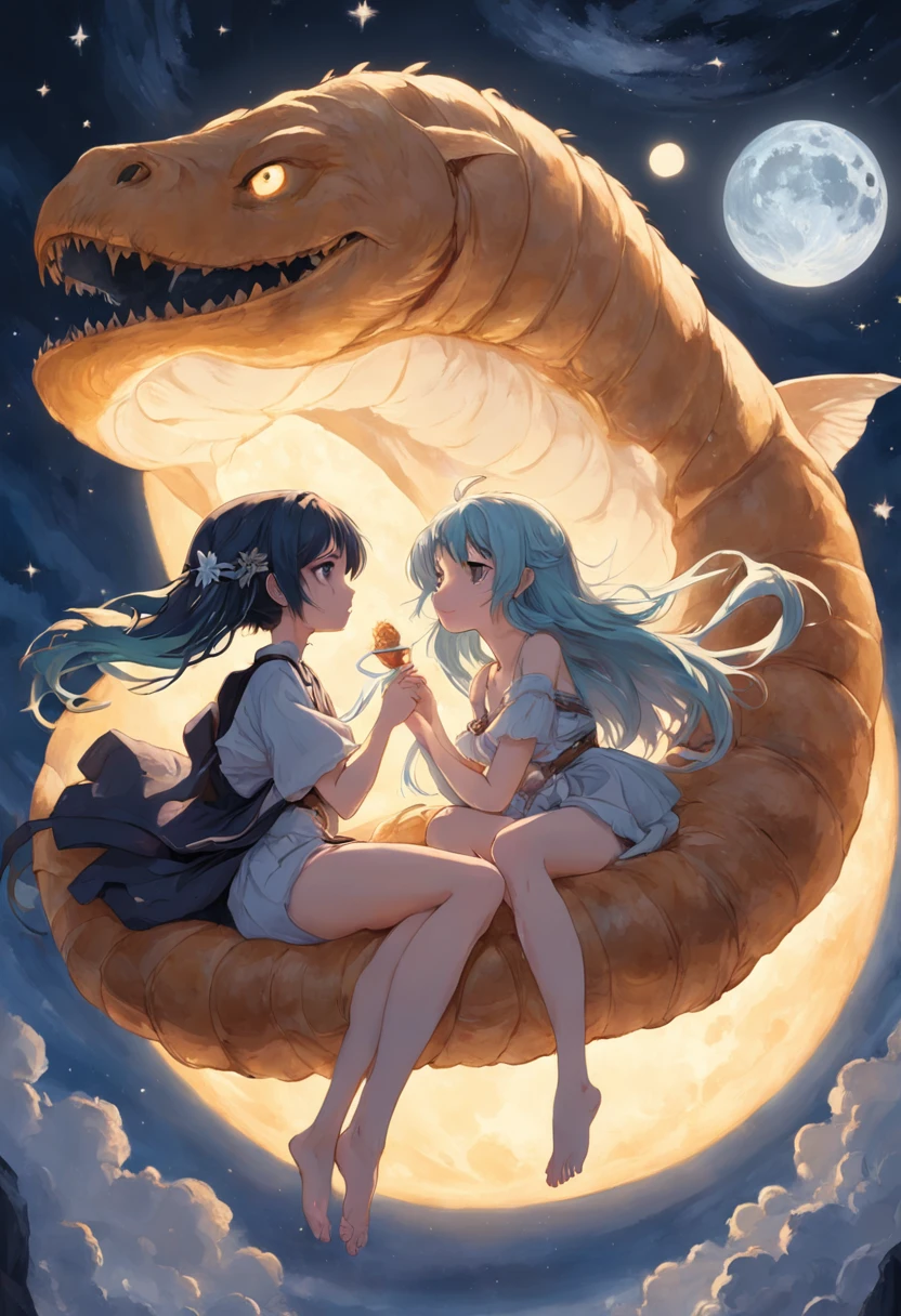(maximum quality, exquisite design, better lighting, better shading), statue of 2 dragons in the form of Yin Yang, under the moon and the sun, detailed and realistic details, intricate, carved in pink and green marble, shining with moonlight and sunlight, a perfect balance between light and dark, mystical and serene.
