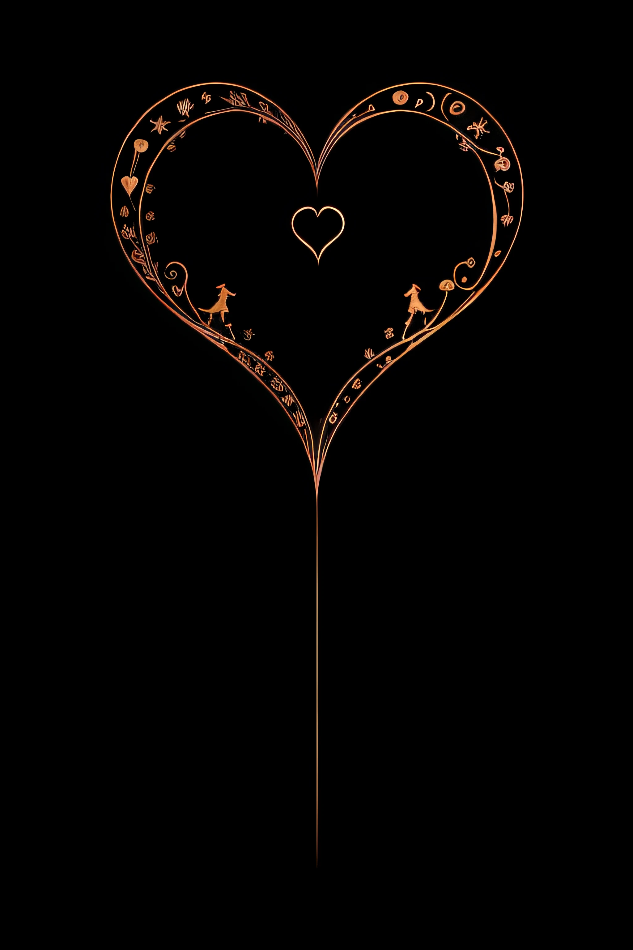 Sagittarius and Taurus, heart, circle, romance, beauty, love, zodiac signs
