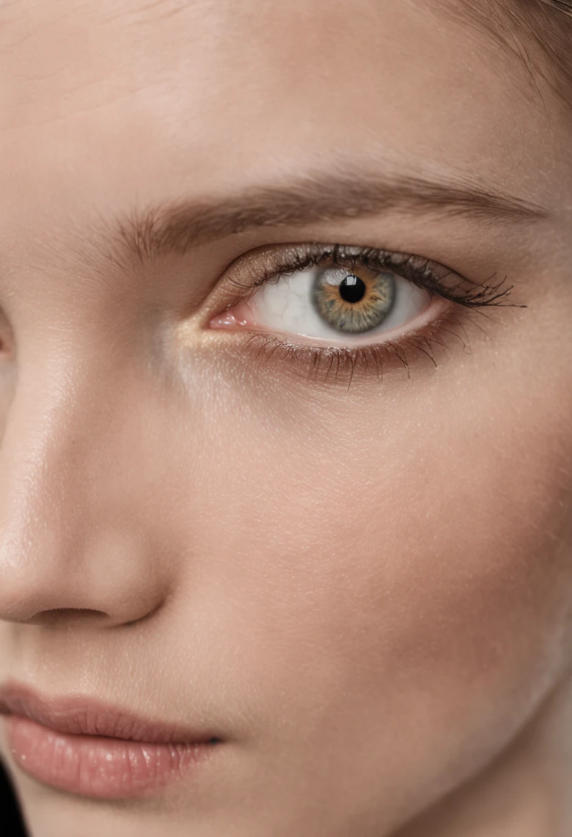 an eye with two pupil in it, photography of Wolfgang Tillsman