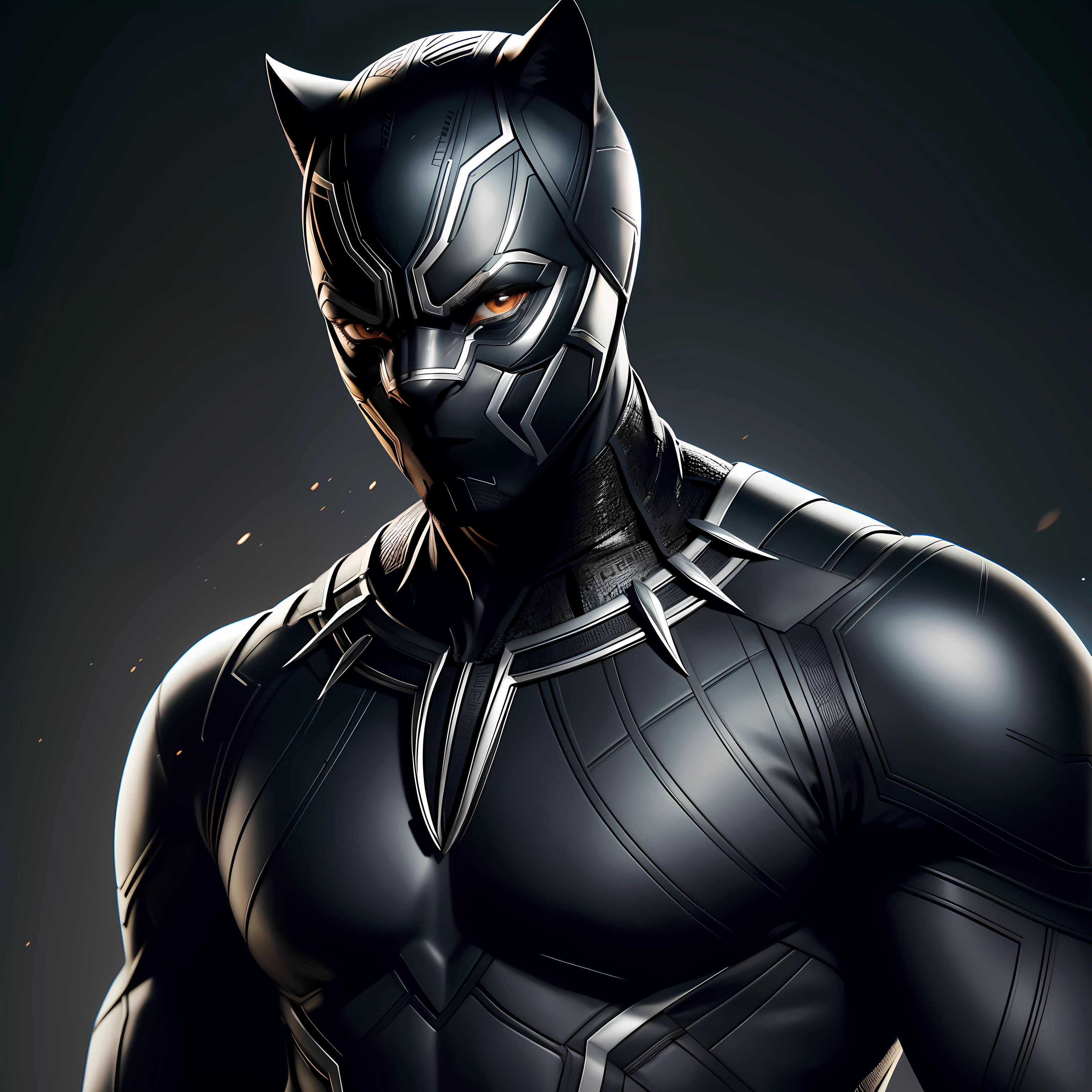 araffe in a black suit with a sword in his hand, black panther, wakanda background, wakanda, panther, cinematic full shot, from marvel studios, medium close - up ( mcu ), profile shot, textless, hq 4k wallpaper, uhd character details, portrait shot, cinematic. ”, ryan gosling as black panther, marvel, “hyper realistic