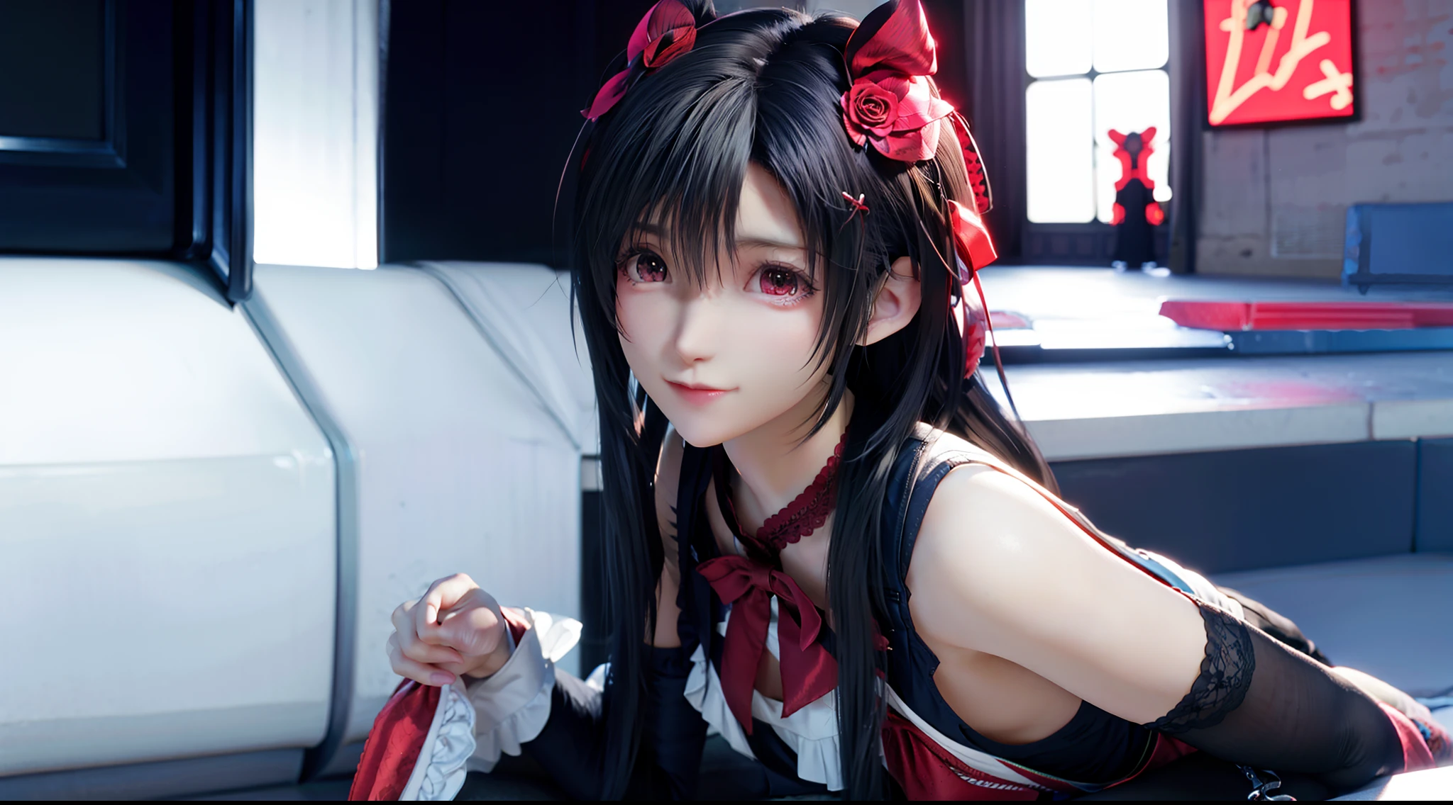 Coquettish,Be red in the face