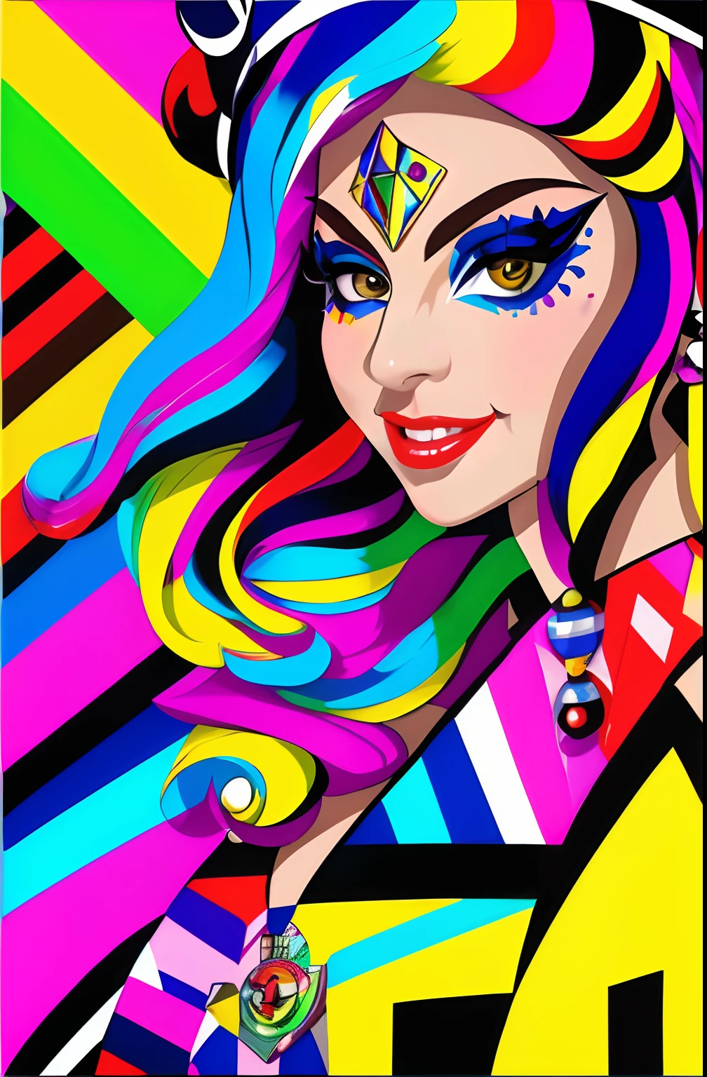 (Lady Gaga  SMILE EDUARDO Kobra ,Romero Brito,The Filling Twins ,multidimensional geometric wall PORTRAIT, arte, Chibi,
Yang08k, lindo, Colouring,
Primary works, qualidade superior, melhor qualidade, Arte Oficial, Beautiful and Aesthetic, 512 mil