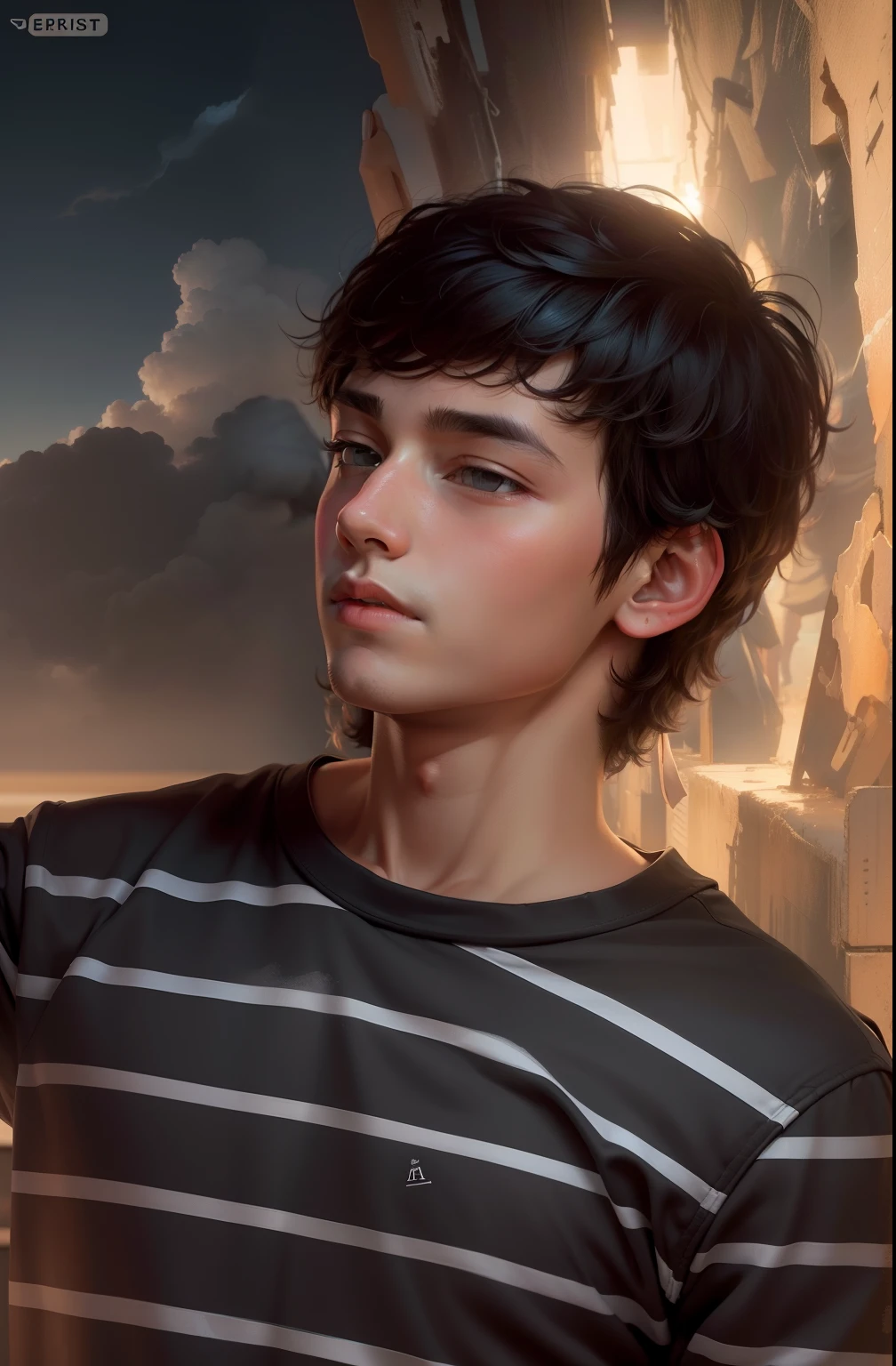 Change Background Hand some boy . Profile Pic