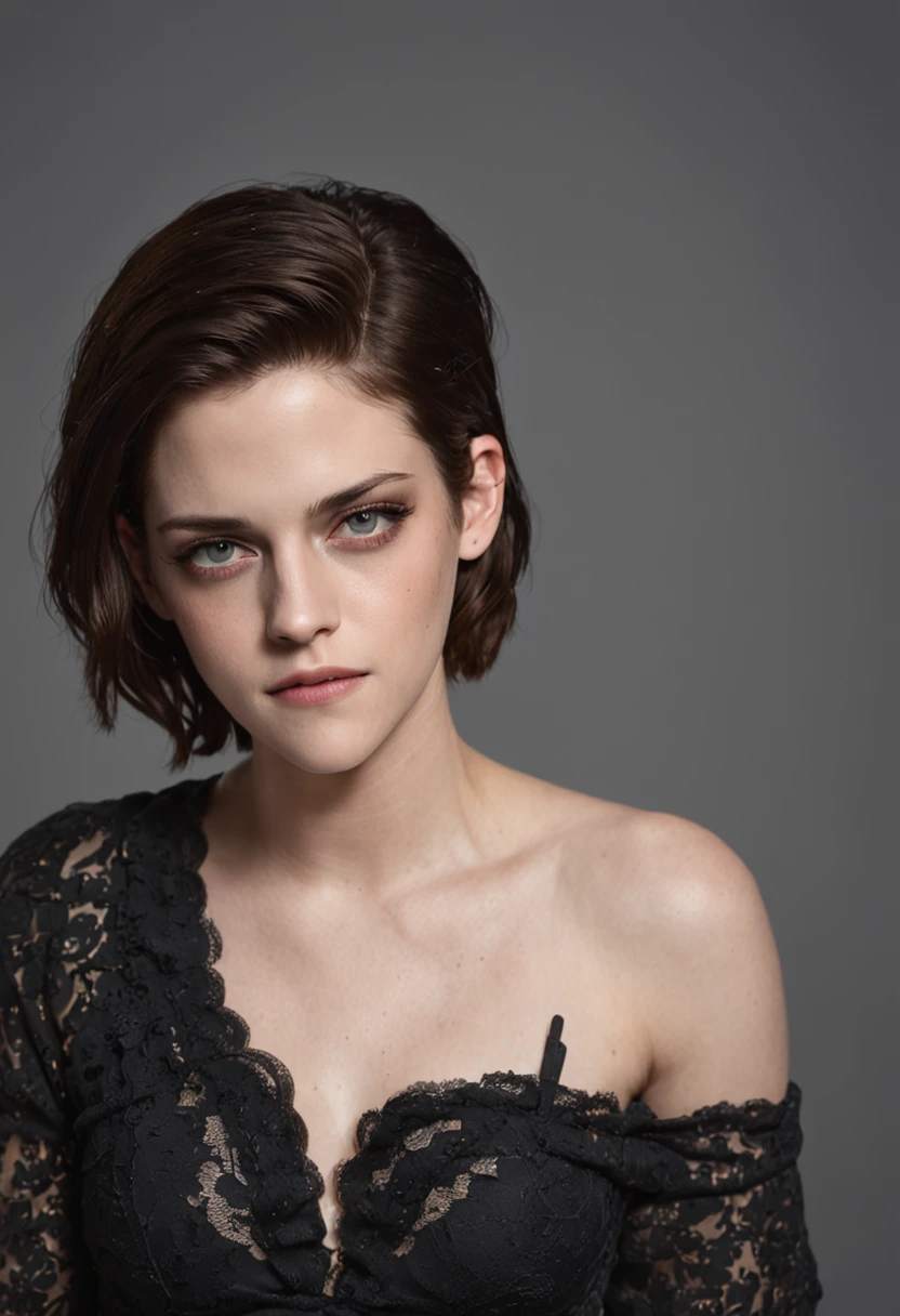 Retrato de corpo inteiro da menina, Kristen Stewart sentada em uma cadeira, fotografia profissional, Cinematografia Radiante, NSFW, Seios pequenos ::n_anime, cartoon, penis, fake, drawing, illustration, boring, 3d render, long neck, out of frame, extra fingers, mutated hands, ((monochrome)), ((poorly drawn hands)), 3DCG, cgstation, ((flat chested)), red eyes, multiple subjects, extra heads, close up, man asian, text ,watermarks, logo, lowres, bad anatomy, bad hands, text, error, missing fingers, extra digit, fewer digits, cropped, worst quality, low quality, normal quality, jpeg artifacts, signature, watermark, username, blurry, 3d, extra fingers, (((mutated hands and fingers)))Clothing, women's clothing, skirt, jeans, blouses, shirts, bra, panties, bikini