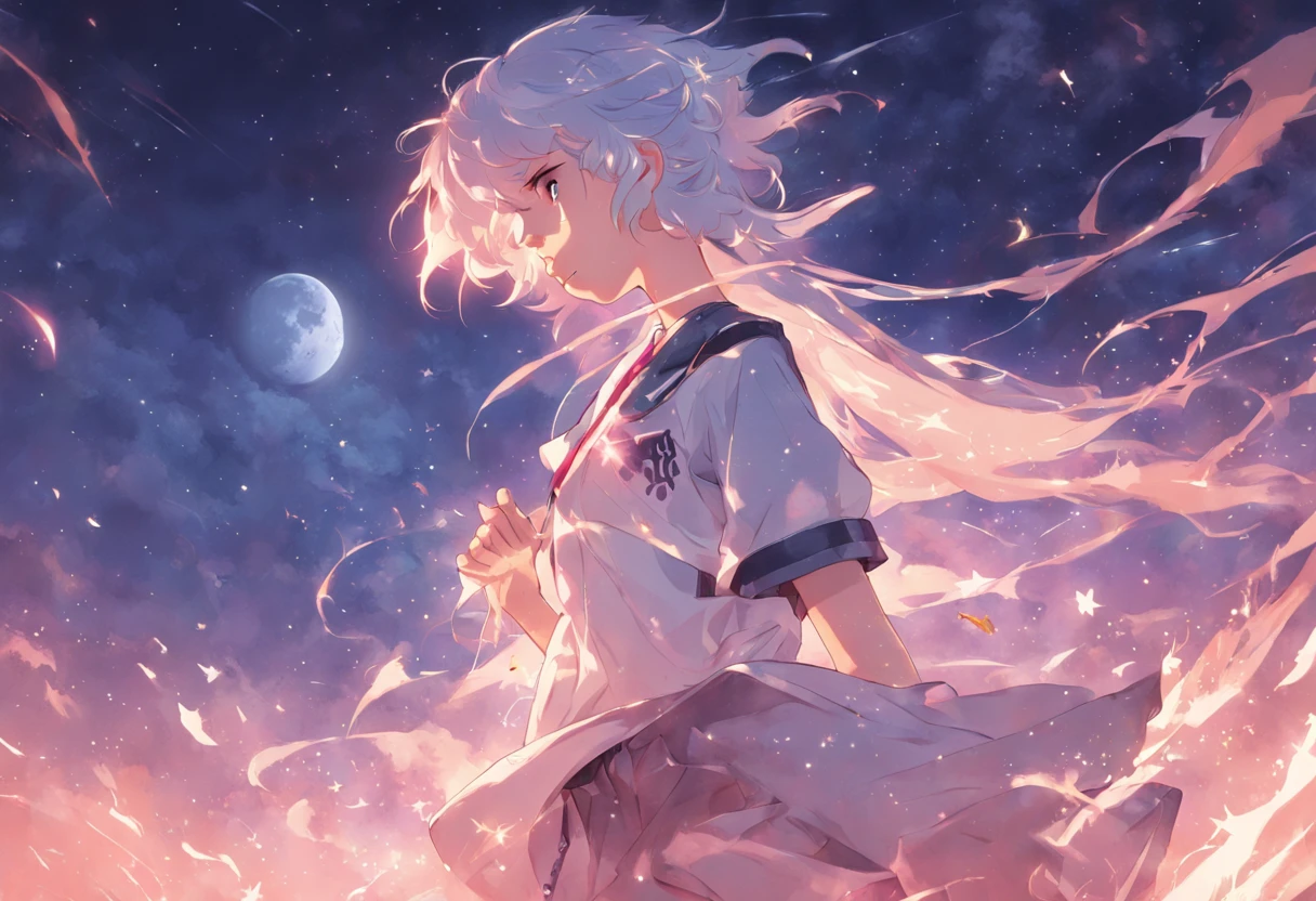 bianca, By The Blanco, young, electric guitar, the moon, daoshi