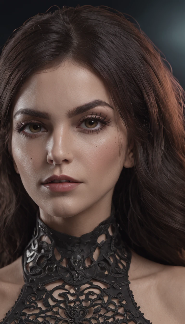 mulher loira ciborgue bonita no estilo RustMagic, Aumento Cyberpunk, Cyber Software, ciborgue, Fibra de carbono, cromar, Implantes, metal skull, Cyber Plate Armadura, (atmosfera escura:1.2), (nevoeiro & smoke billowing), (It's dark night:1.3), Cicatrizes, (shaggy medium length dark hair:1.1), (sombras:1.1), (brilho lindamente detalhado:1.2), (Cinematic lighting), detalhistas intrincados, alta resolução, olhos arredondados, detailed facial features, foco nítido, liso, aesthetic, Detailed dark background of industrial factory, pose estilosa, dinamismo, (dramapaint)
