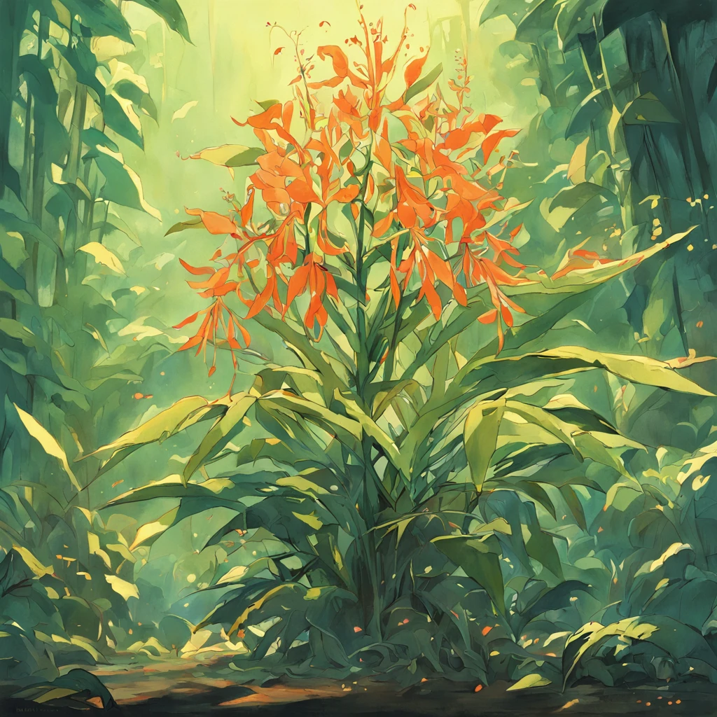 Illustration of a plant, botanical illustration, research, circa 1970 --ar 11:17