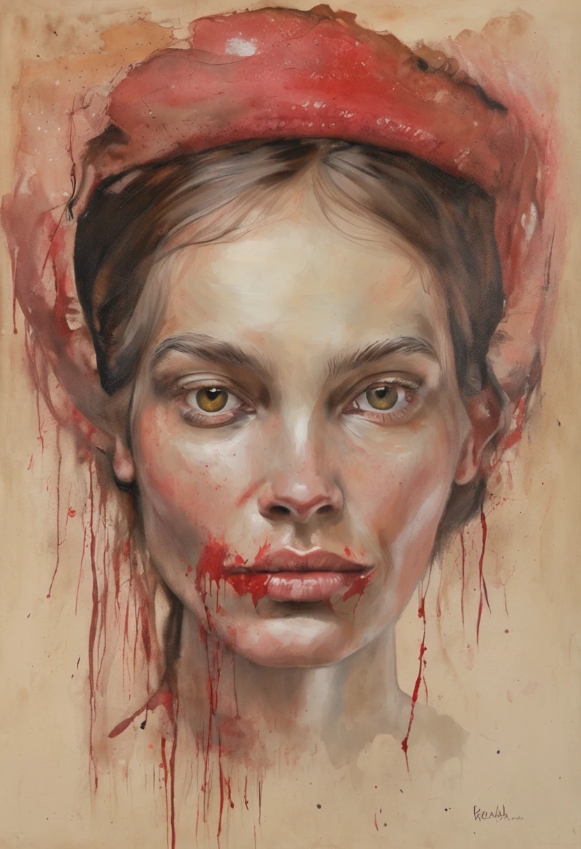de un real,rasgos faciales perfectos,textura realista de la piel,Cute vampire girl,Escote de primer plano,Retrato de cabeza,Con la boca abierta,(Ver la garganta:1.4),ojos rojos como la sangre,(Dientes caninos largos:1.4),Hay sangre en los dientes,Pelo largo blanquecino,(manchas de sangre en las comisuras de la boca:1.4),sangre,Profundidad de campos,Dynamic blur,Luz alta,Luz real,Trazado de rayos,OC renderizado,hyper-realistic,Mejor calidad,8k,Obras de maestros,Super-fino,Old pubic detailed,anatomy correct,sharp focus on eyes,Bokeh,Los rasgos faciales se representan cuidadosamente