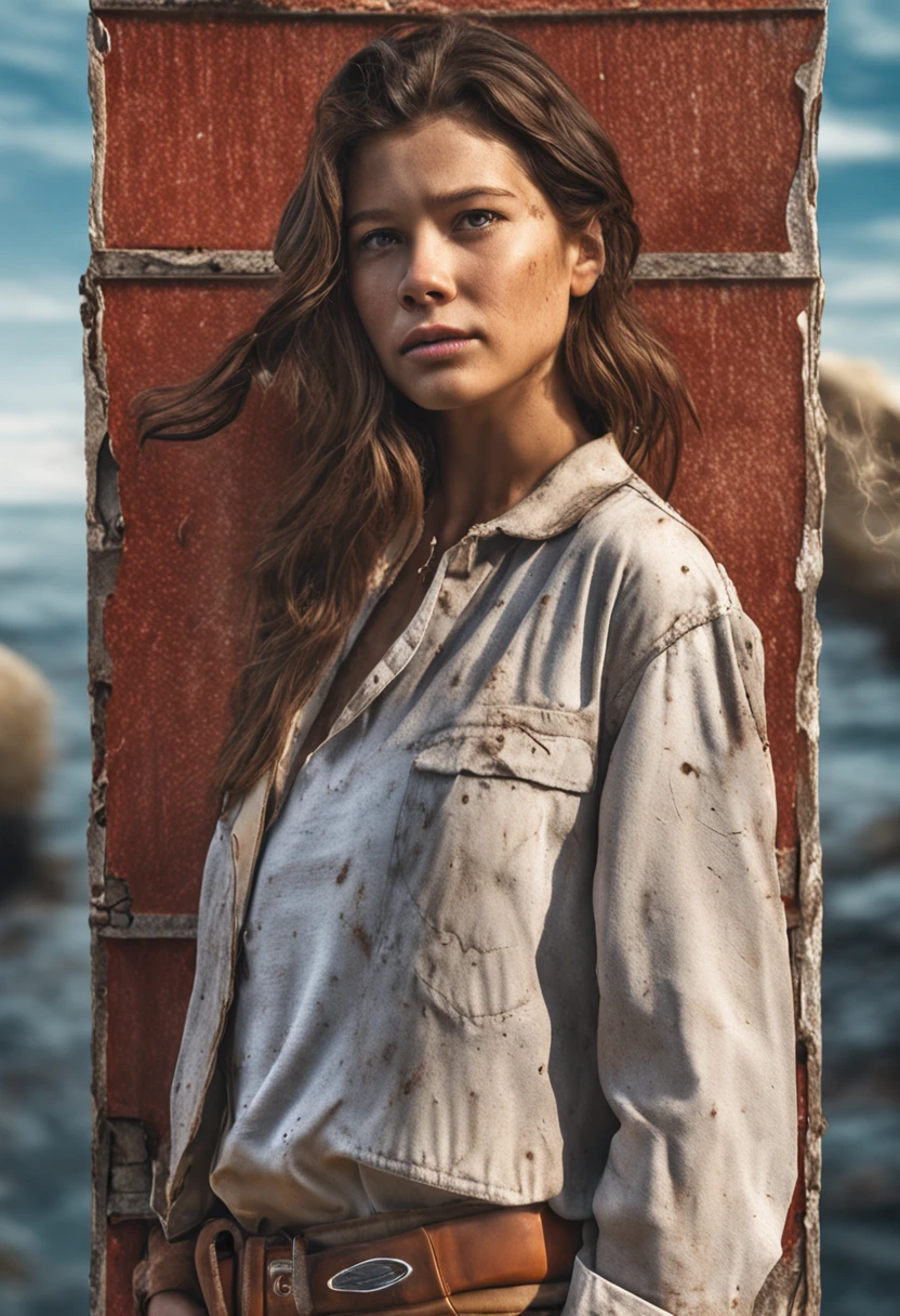(girl, beach, ultra detailed), (1 female:1.5), shatter, photojournalism, real photography, visual storytelling, capturing moments, Historical Records, Social Commentary, powerful imagery shattering hyperrealism, photorealistic detail, incredible accuracy, realistic textures , masterful technique, jaw-dropping precision, artistic dedication to break , School uniform, stellar graphic, cellphone in hand