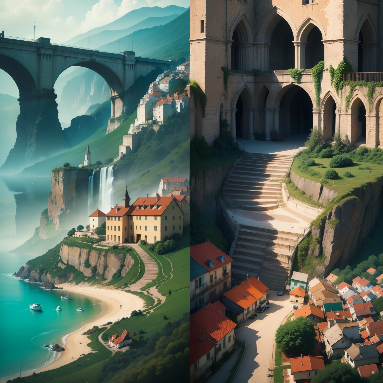 Criar paisagens do alasca